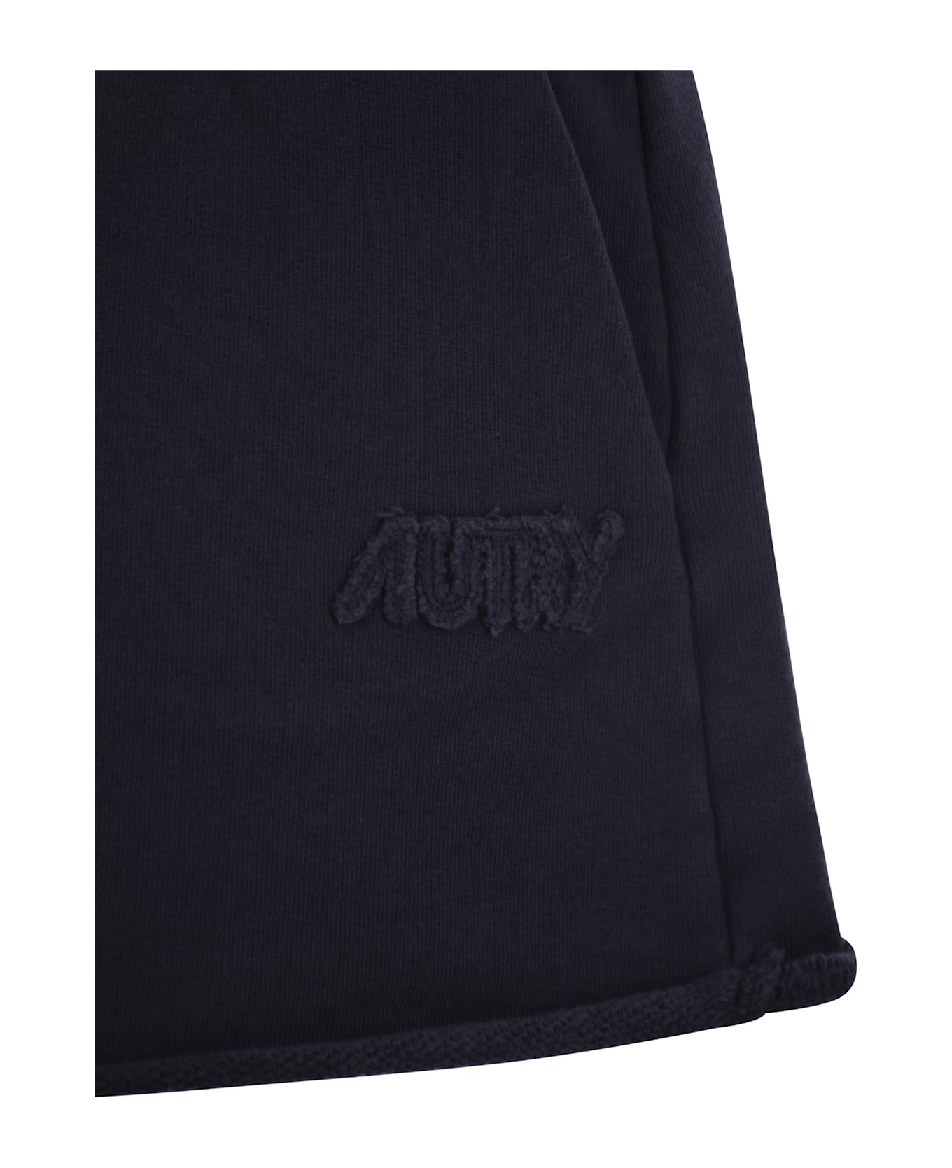 Autry Short Trousers In Compact Cotton Jersey - Blue