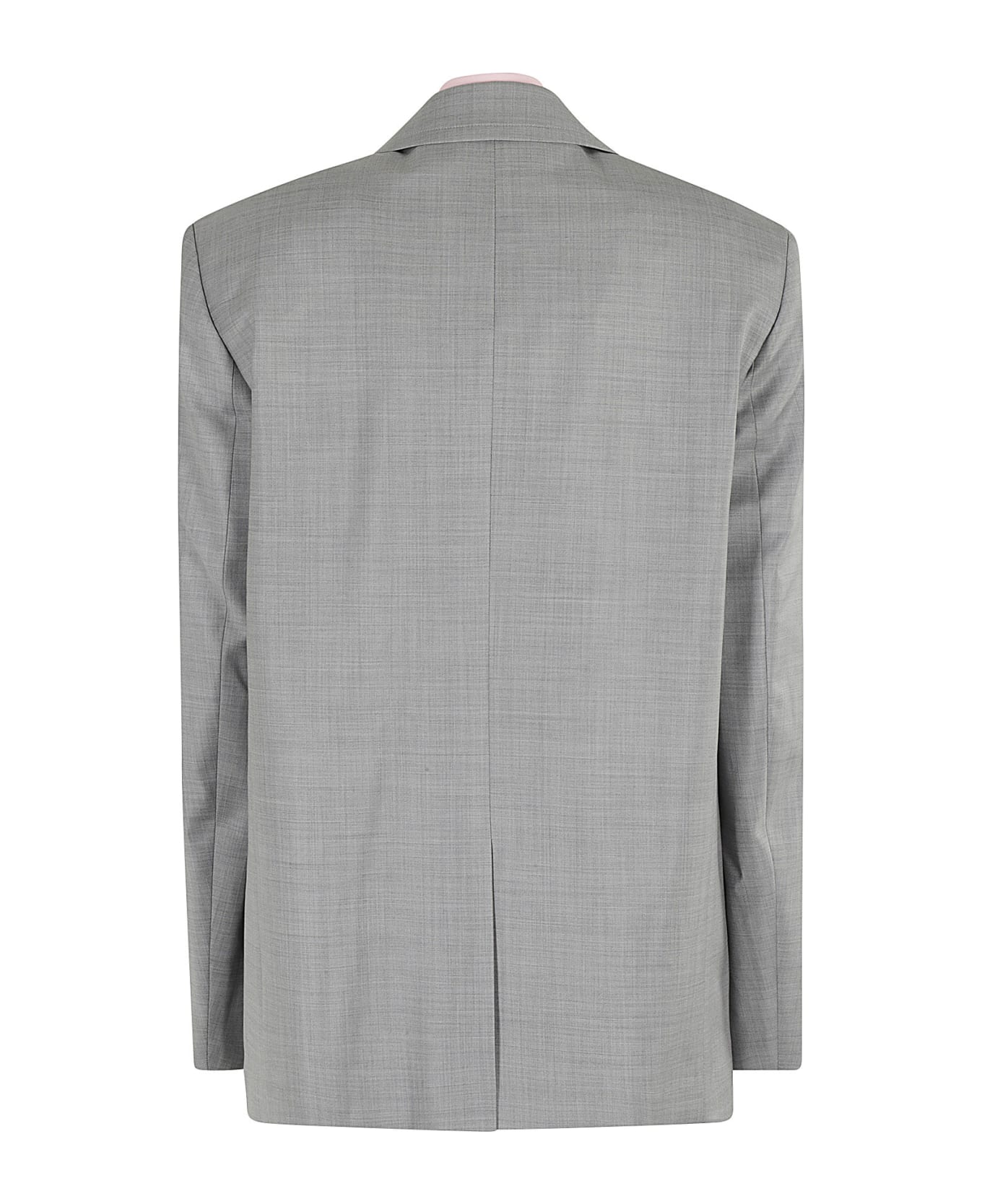 Alexander Wang Prestyled Oversized Boxy Blazer - Light Heather Grey