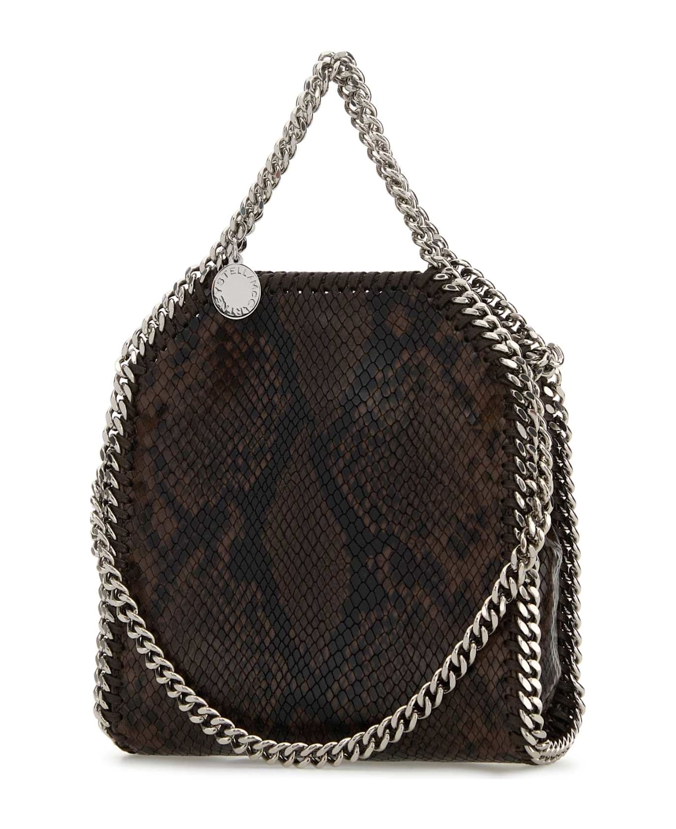 Stella McCartney Printed Shaggy Deer Micro Falabella Handbag - ESPRESSO
