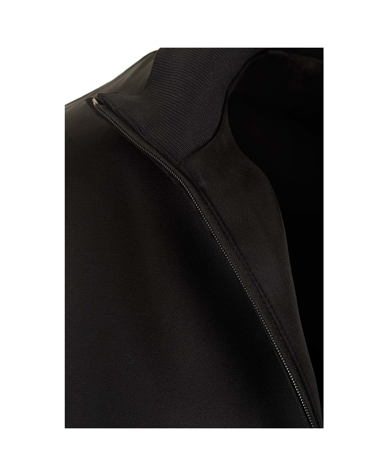 Valentino Black Enver Satin Acetate Jacket - Black