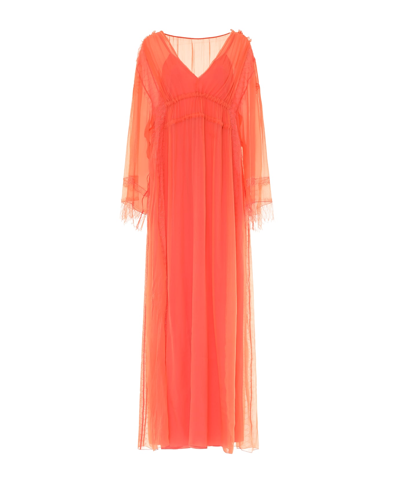 Alberta Ferretti Long Dress - Coral