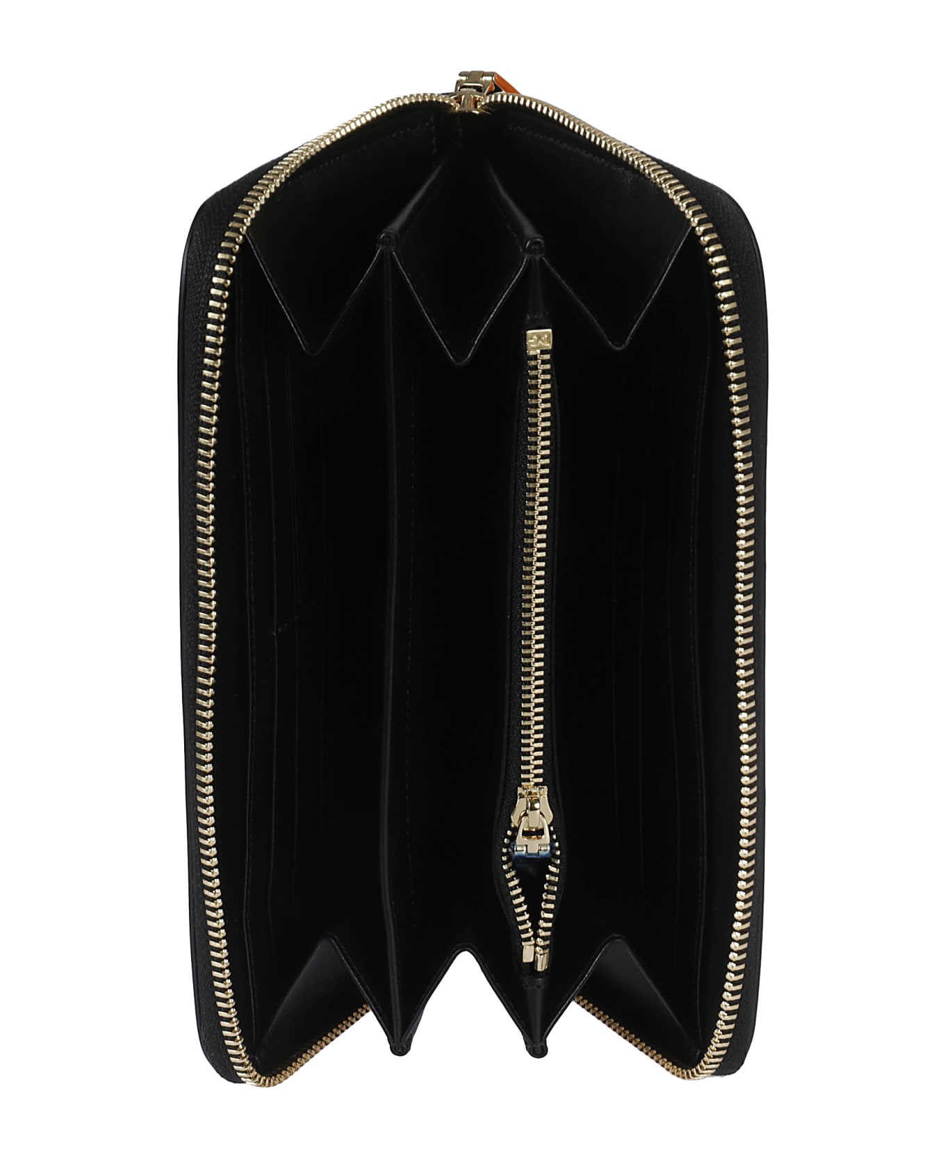 Dolce & Gabbana Zip-around Leather Zip-around Wallet - Black
