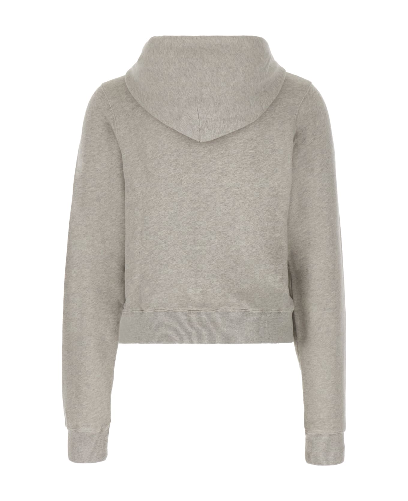 Martine Rose Melange Grey Cotton Sweatshirt - GREY MARL