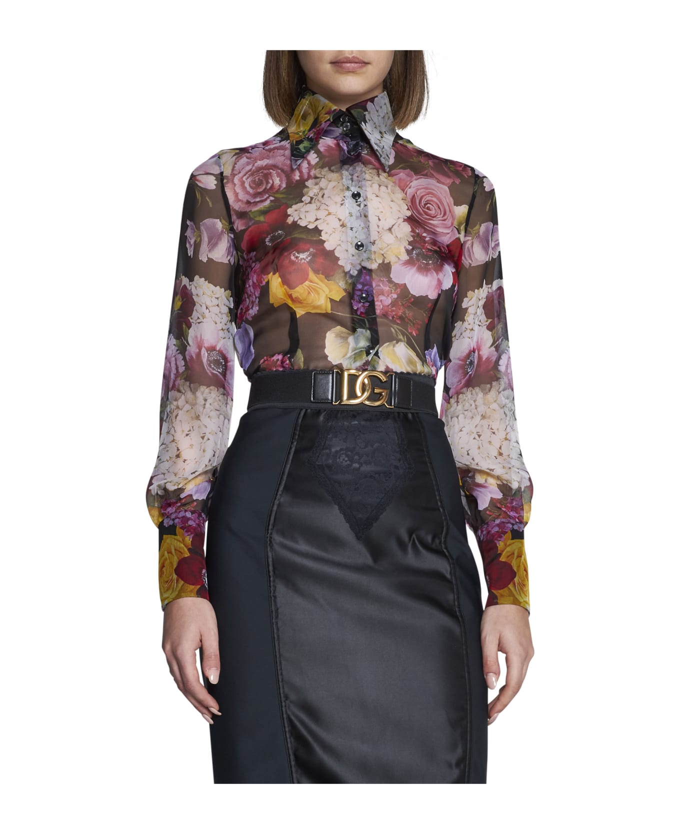 Dolce & Gabbana Shirt - Ortensie fiori f nero