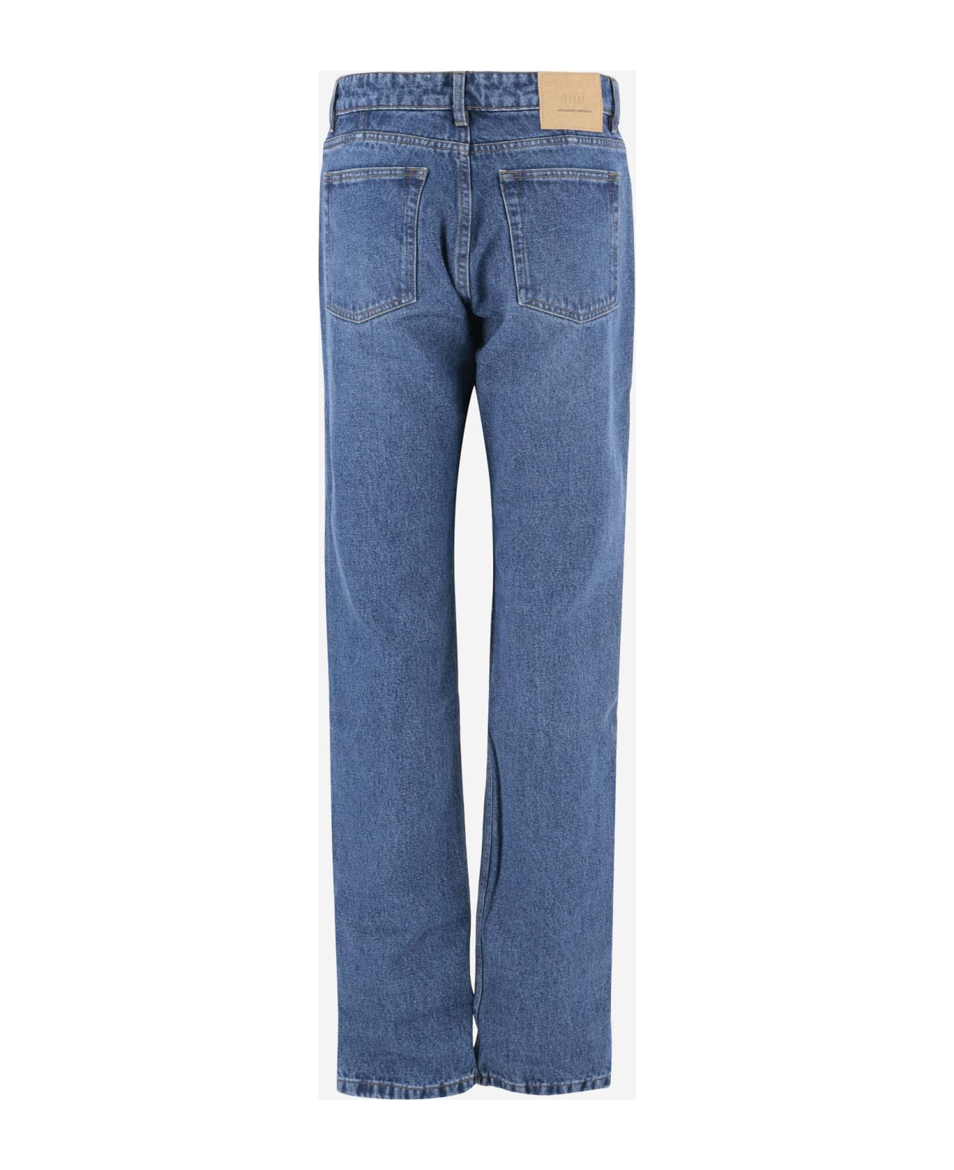 Ami Alexandre Mattiussi Cotton Denim Jeans - Denim