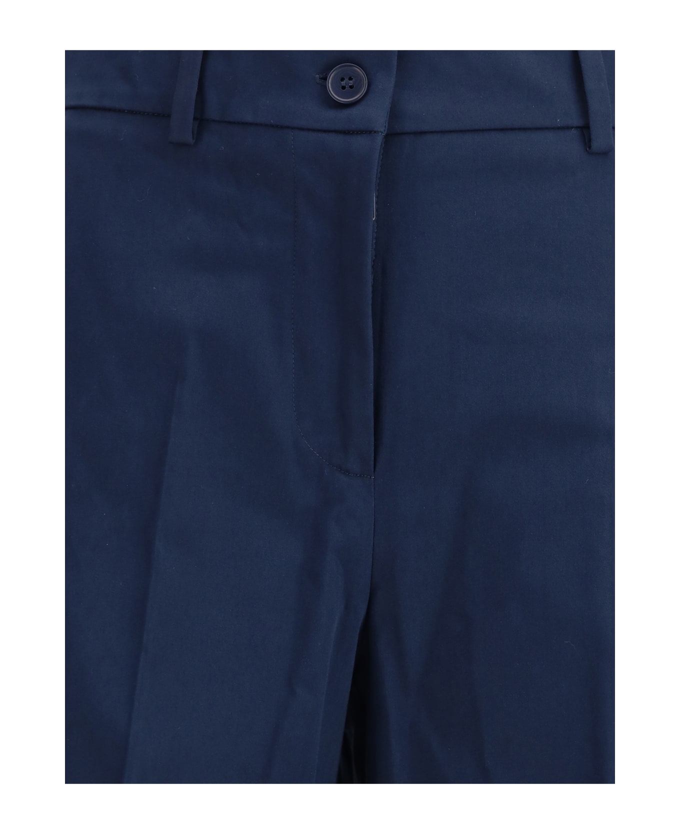 Weekend Max Mara Urial Cropped Trousers In Cotton Satin