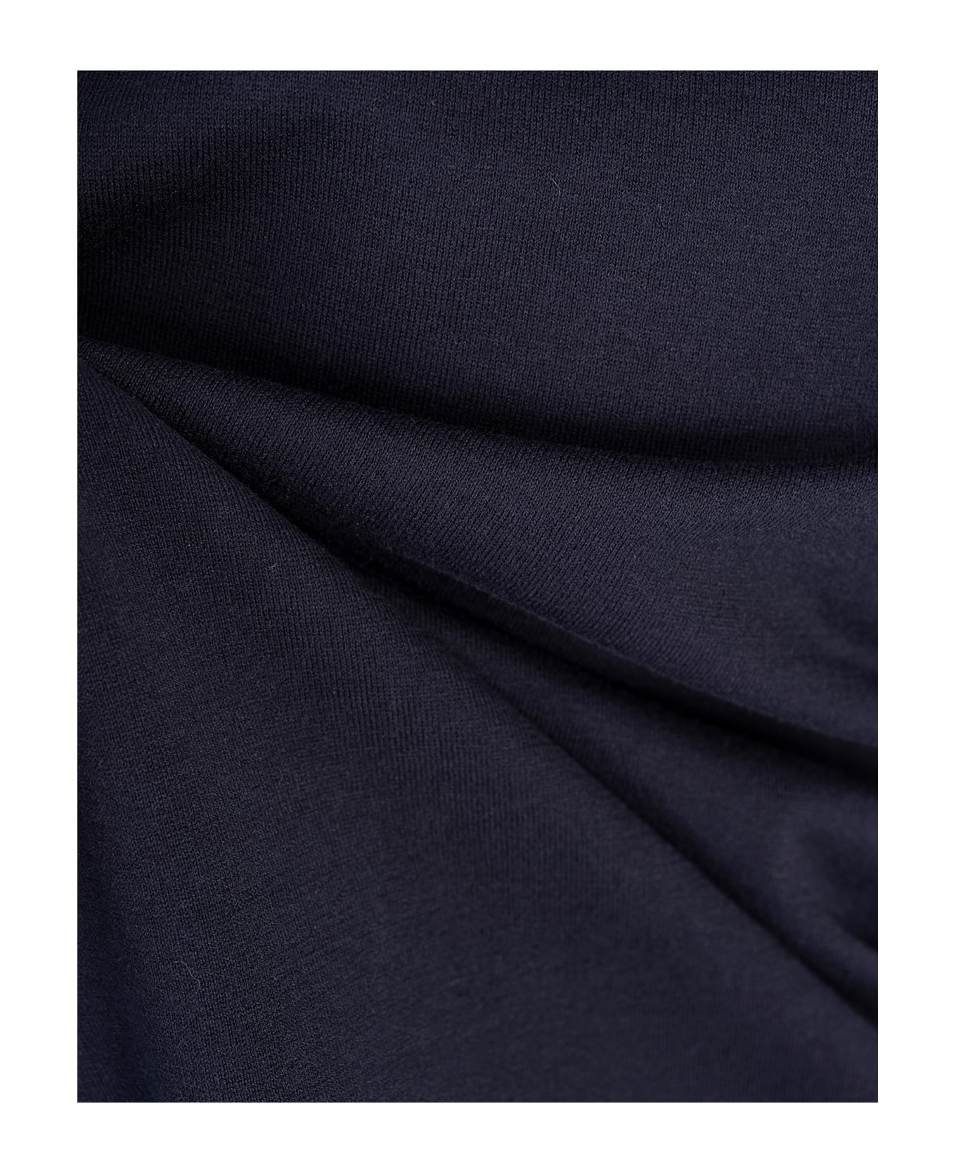 Kiton Dark Blue Classic T-shirt With Back Logo - Blue