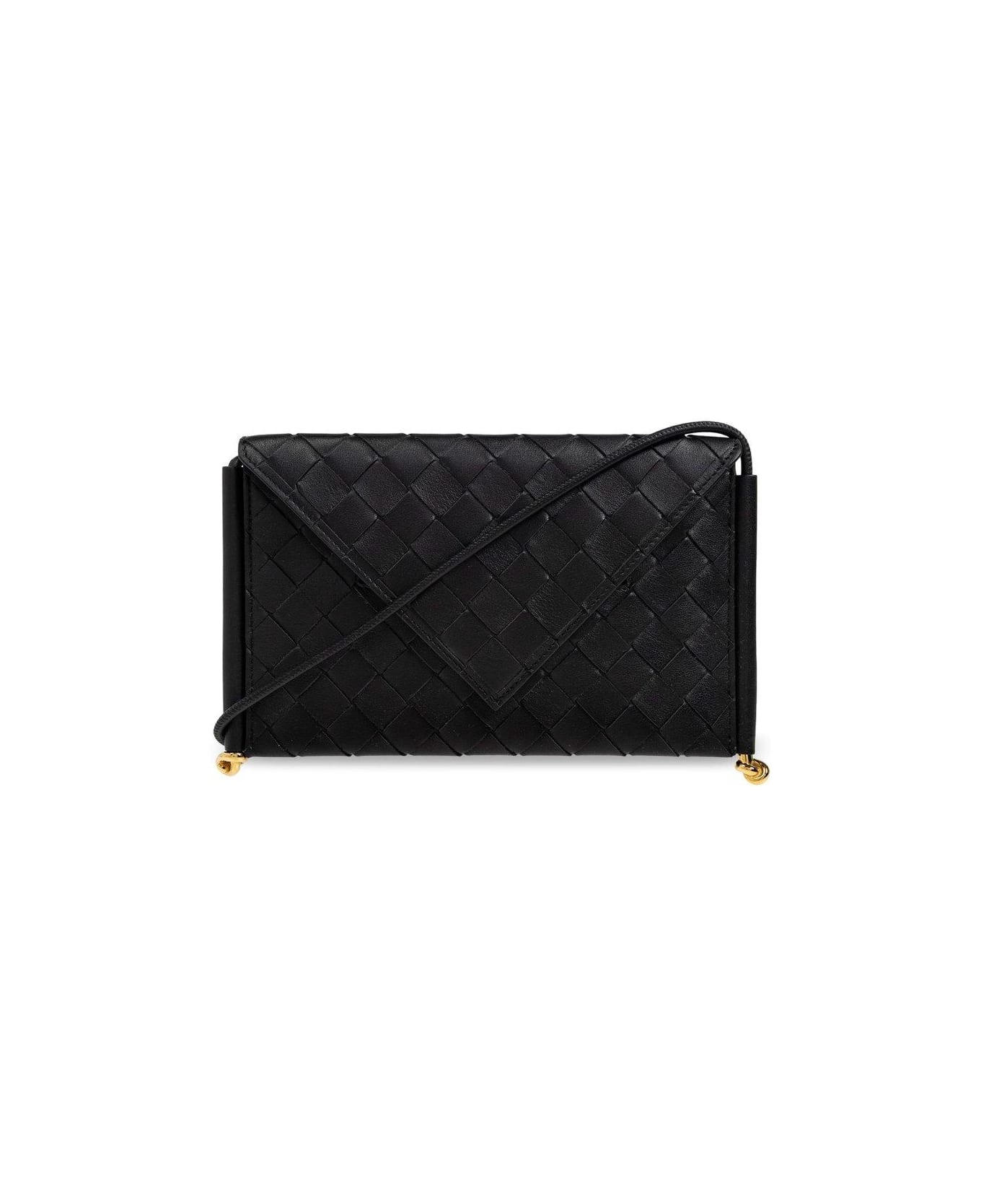 Bottega Veneta Solstice Horizontal Phone Pouch - Black