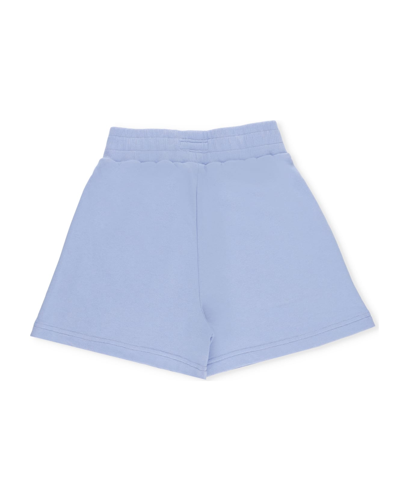 Woolrich Shorts With Logo - Blue ボトムス