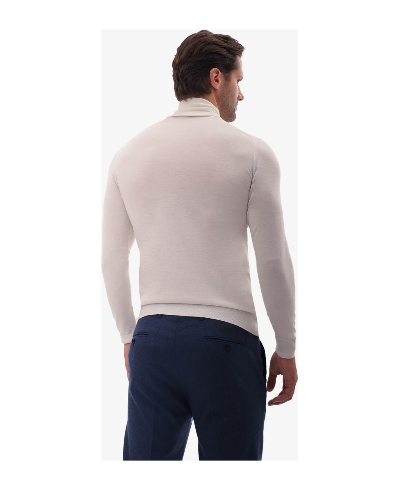 Larusmiani Turtleneck Sweater 'pullman' Sweater - White