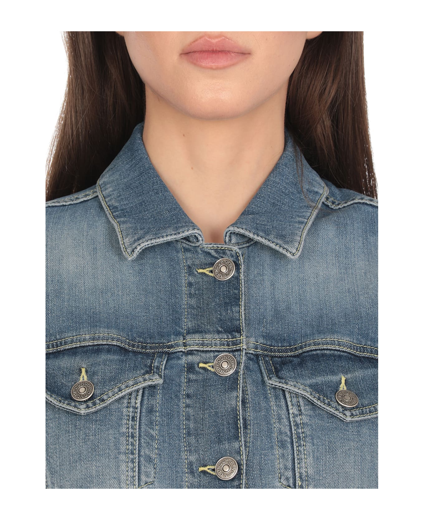 Dondup Cotton Jeans Jacket - Blue