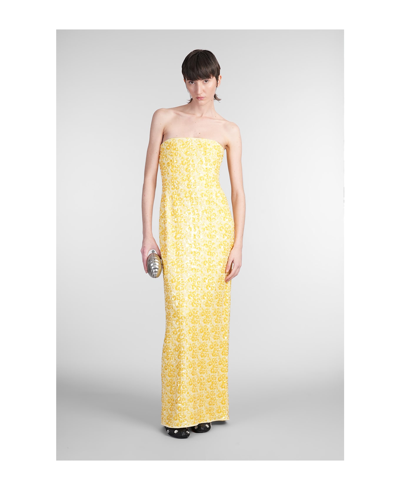 Simkhai Savia Dress Woman In Yellow Rayon - yellow