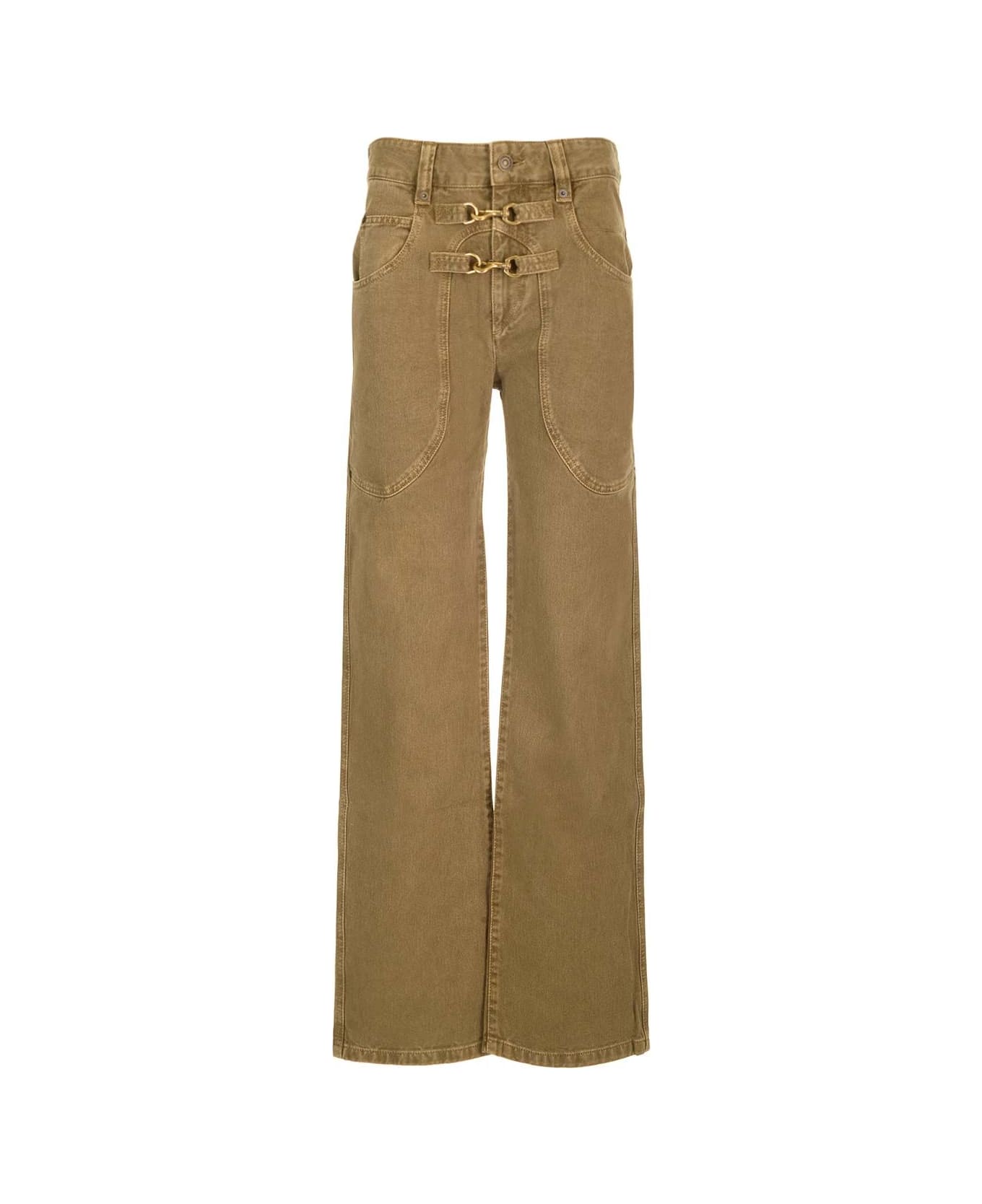 Isabel Marant Loose Fit "brinley" Jeans - Brown