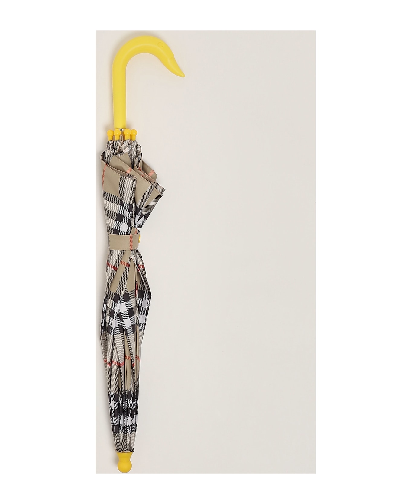 Burberry Duck Chk Umbrela Umbrella - CHECK BEIGE
