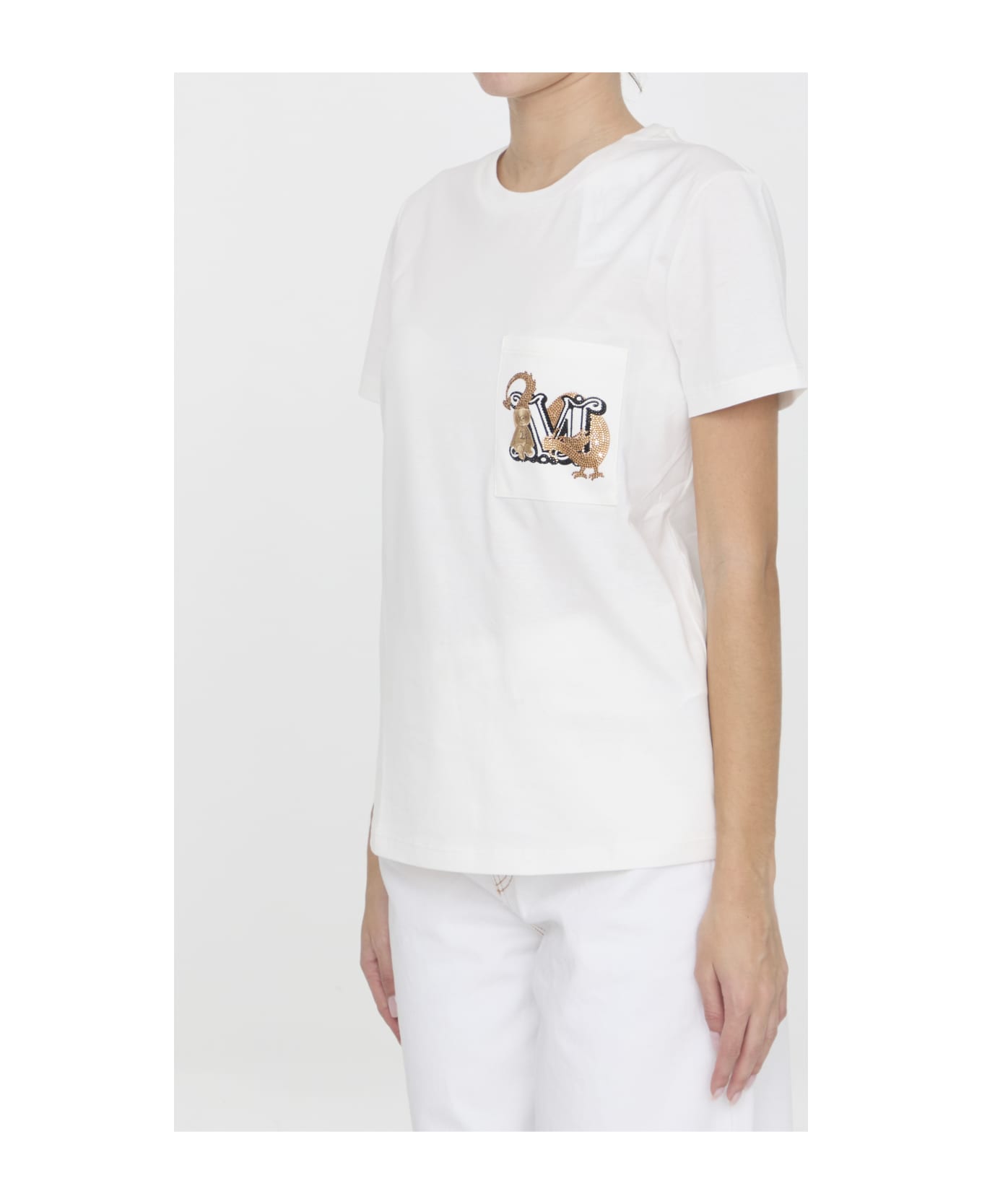 Max Mara Elmo T-shirt - WHITE Tシャツ