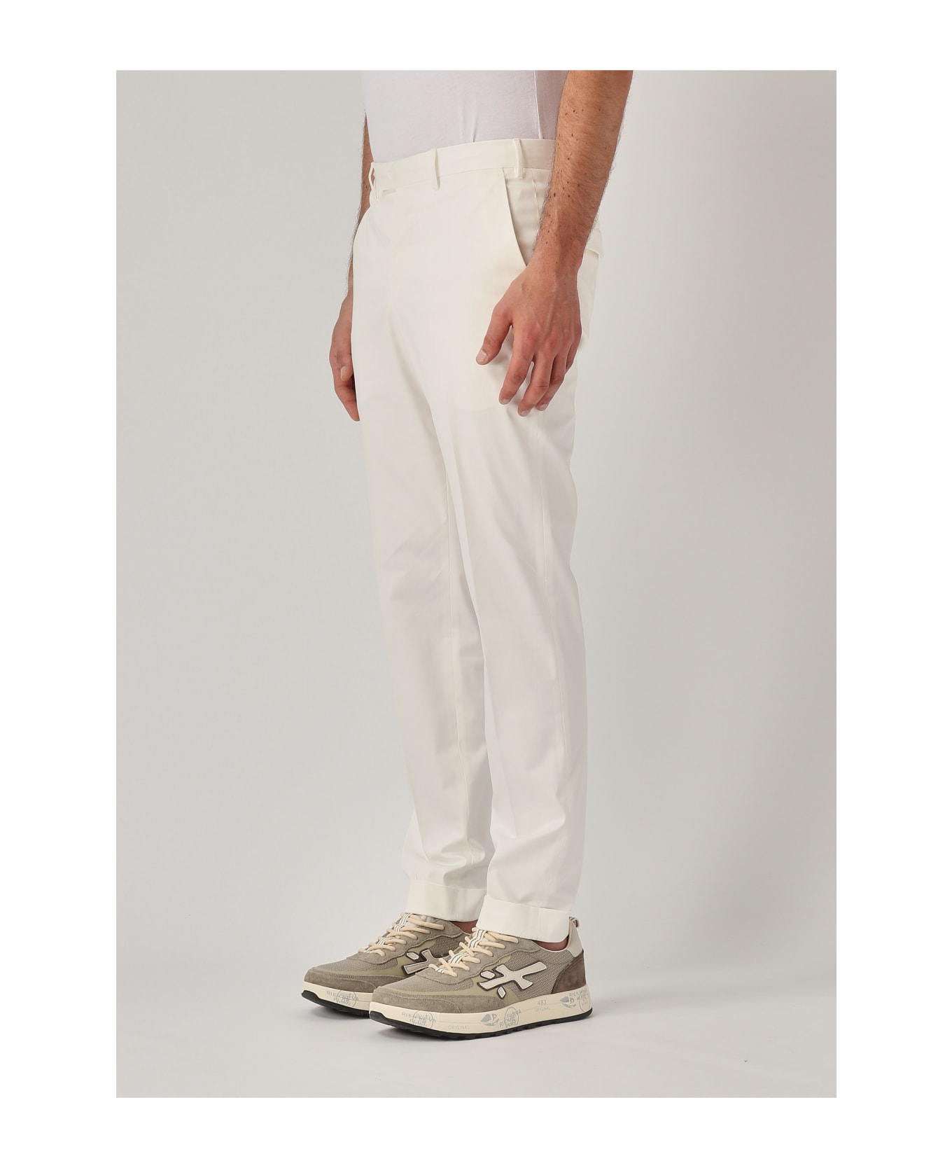 PT01 Pantalone Uomo Trousers - BIANCO