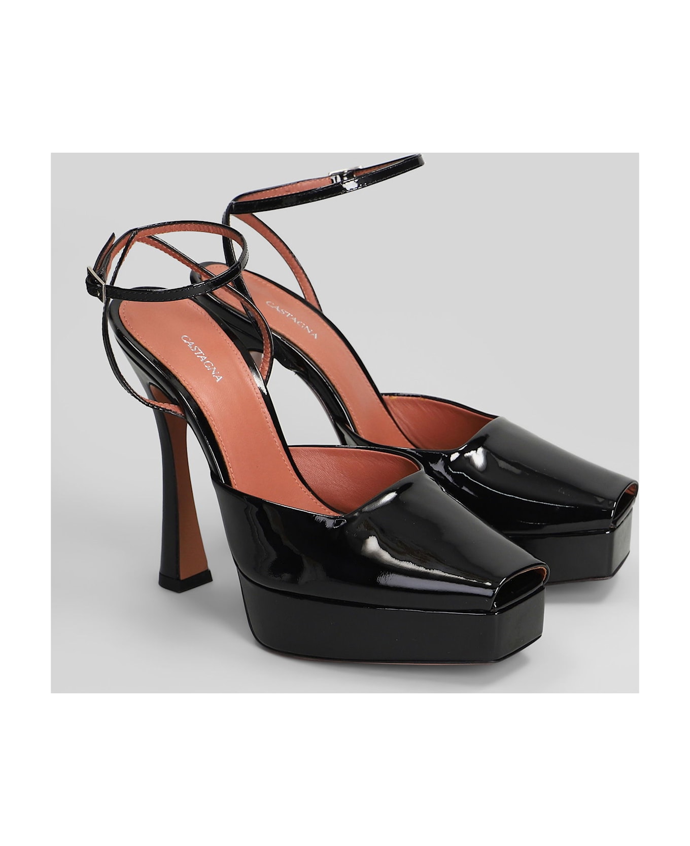 Aldo Castagna Vicky Pumps In Black Patent Leather - black