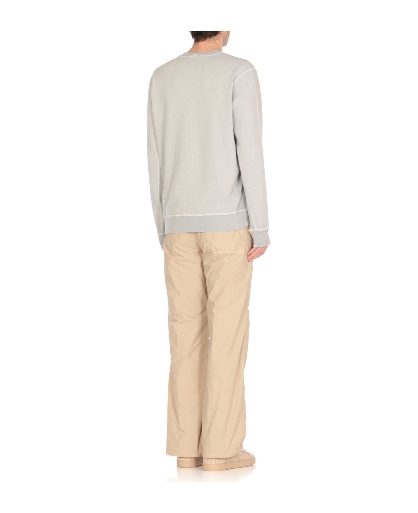 Stone Island Compass-badge Crewneck Sweatshirt - Grey ニットウェア