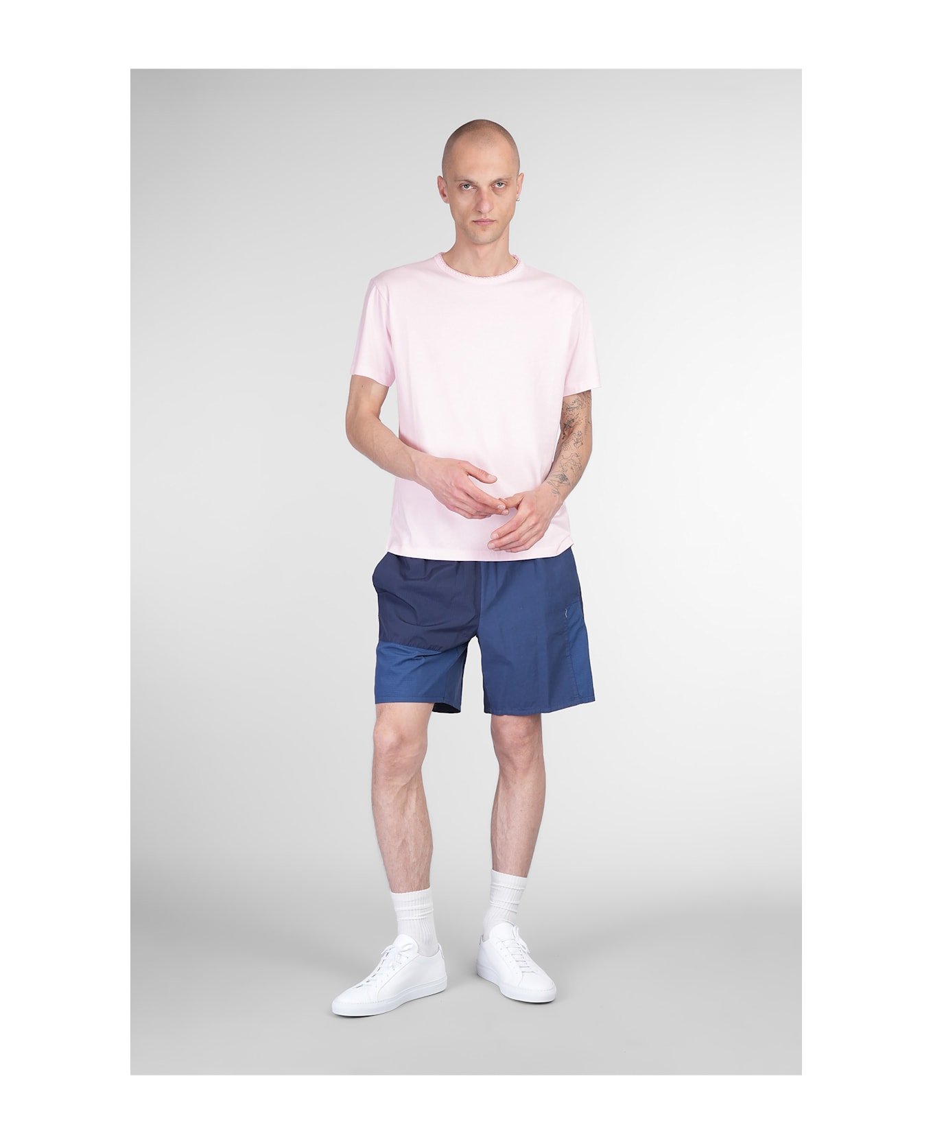 Mauro Grifoni Shorts In Blue Cotton - blue