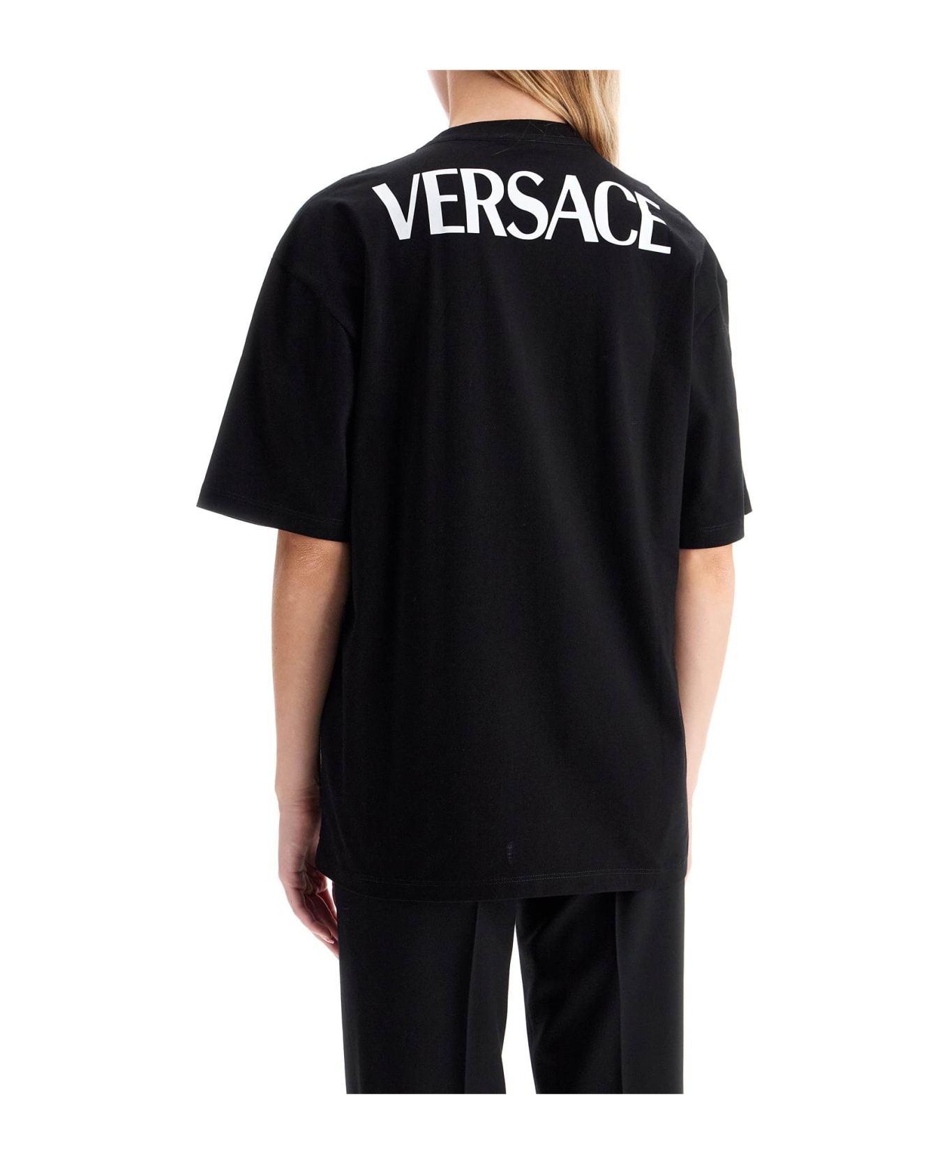 Versace 'oversized T-shirt - The - BLACK+MULTICOLOR (Black)