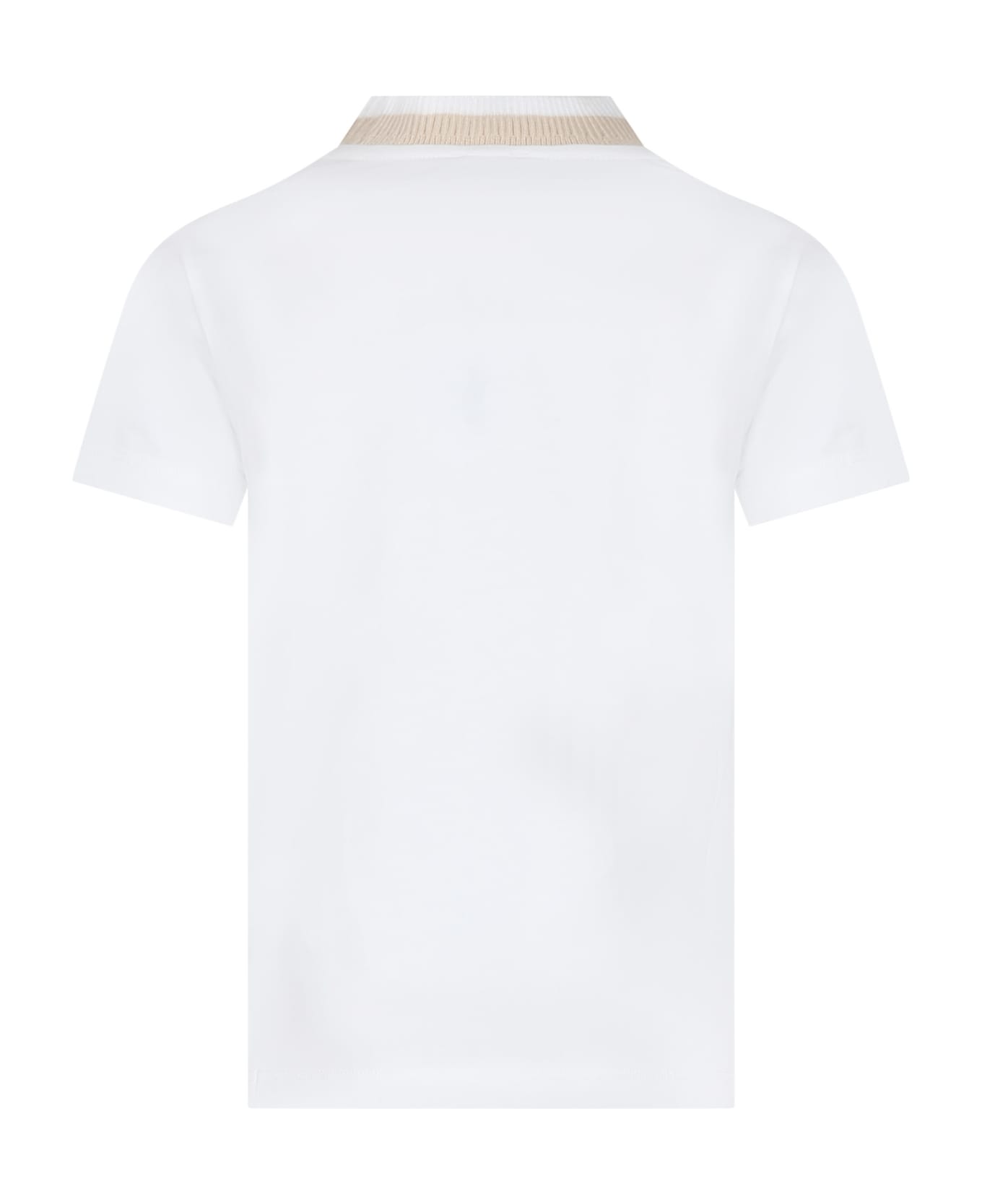 Eleventy White T-shirt For Boy With Logo - White