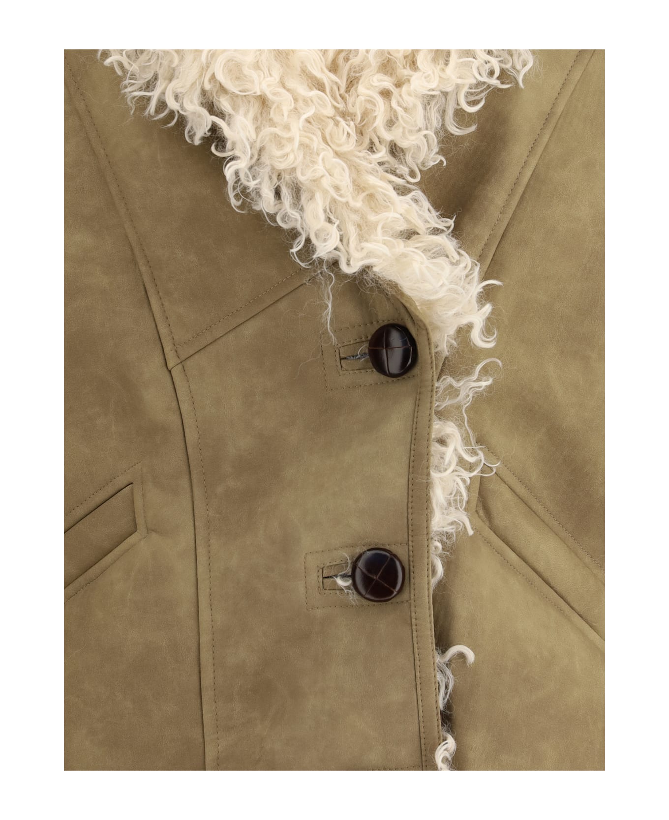 Marant Étoile Clea Shearling-effect Faux Fur Coat