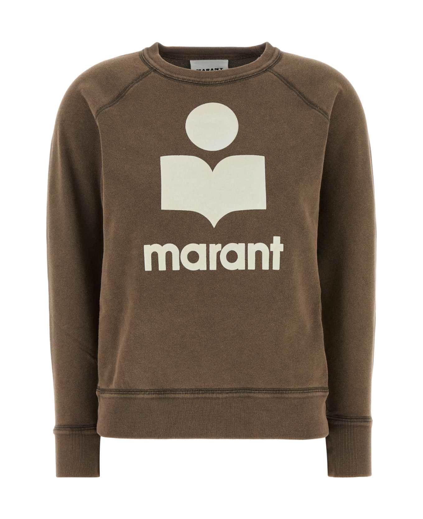 Marant Étoile Mud Cotton Blend Millyny Sweatshirt - DARKBRONZECRU