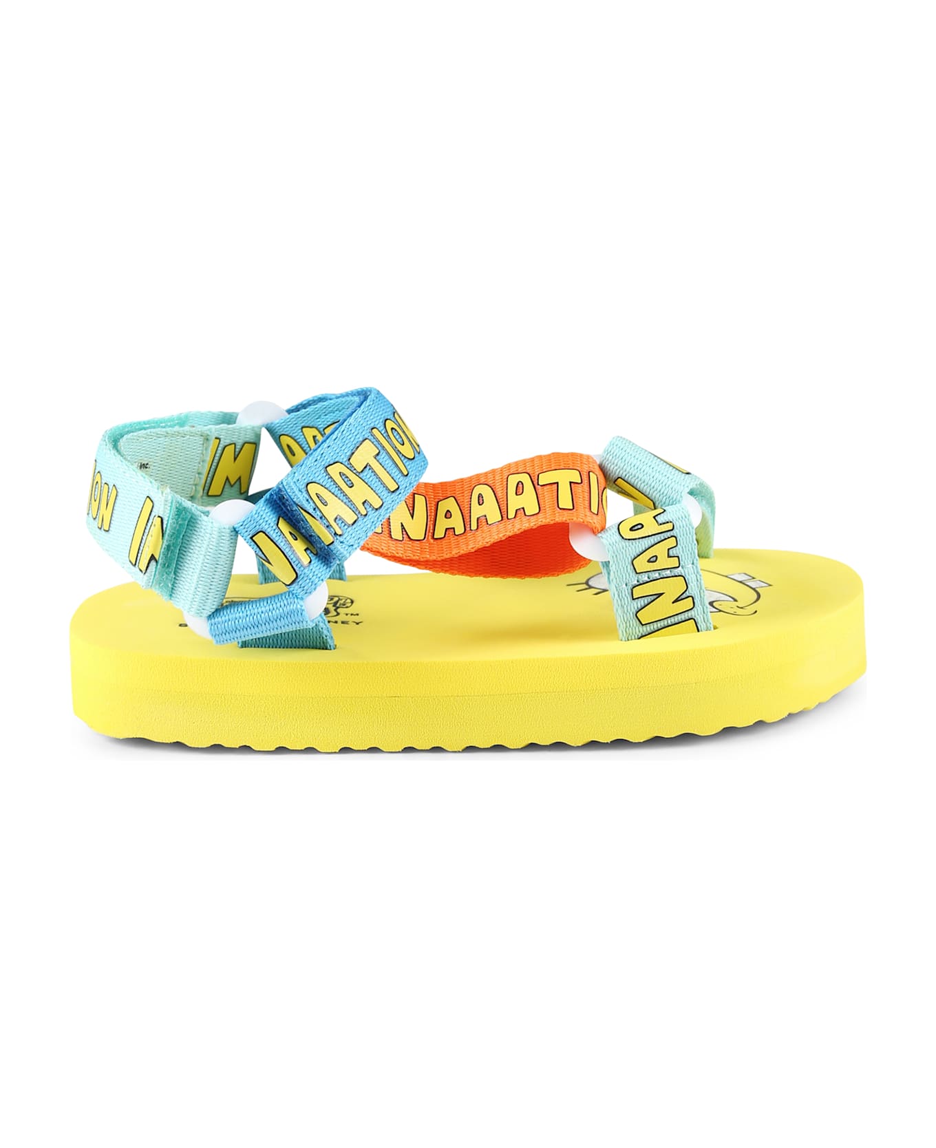 Stella McCartney Kids Yellow Sandals For Kids With Spongebob - Yellow