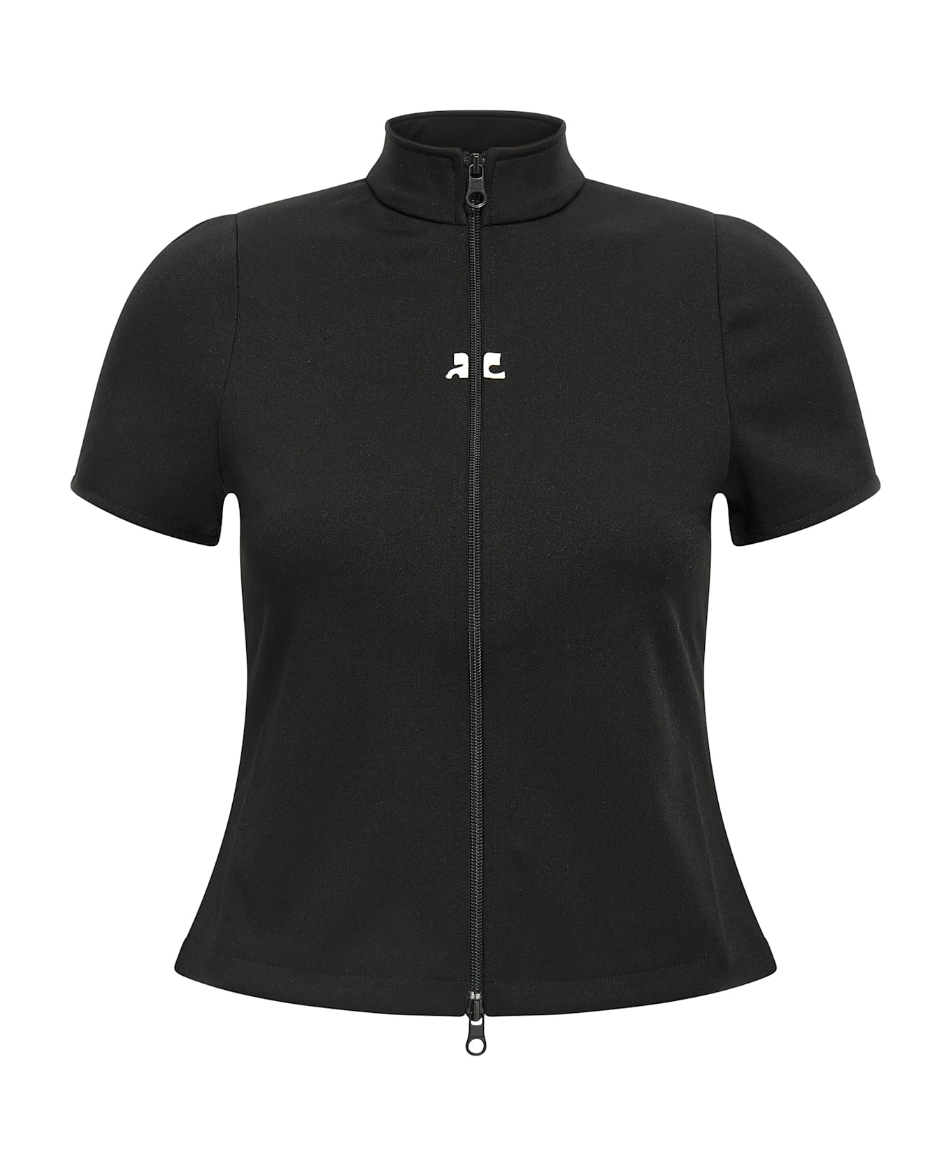 Courrèges 
interlock Zipped
 Top - Black