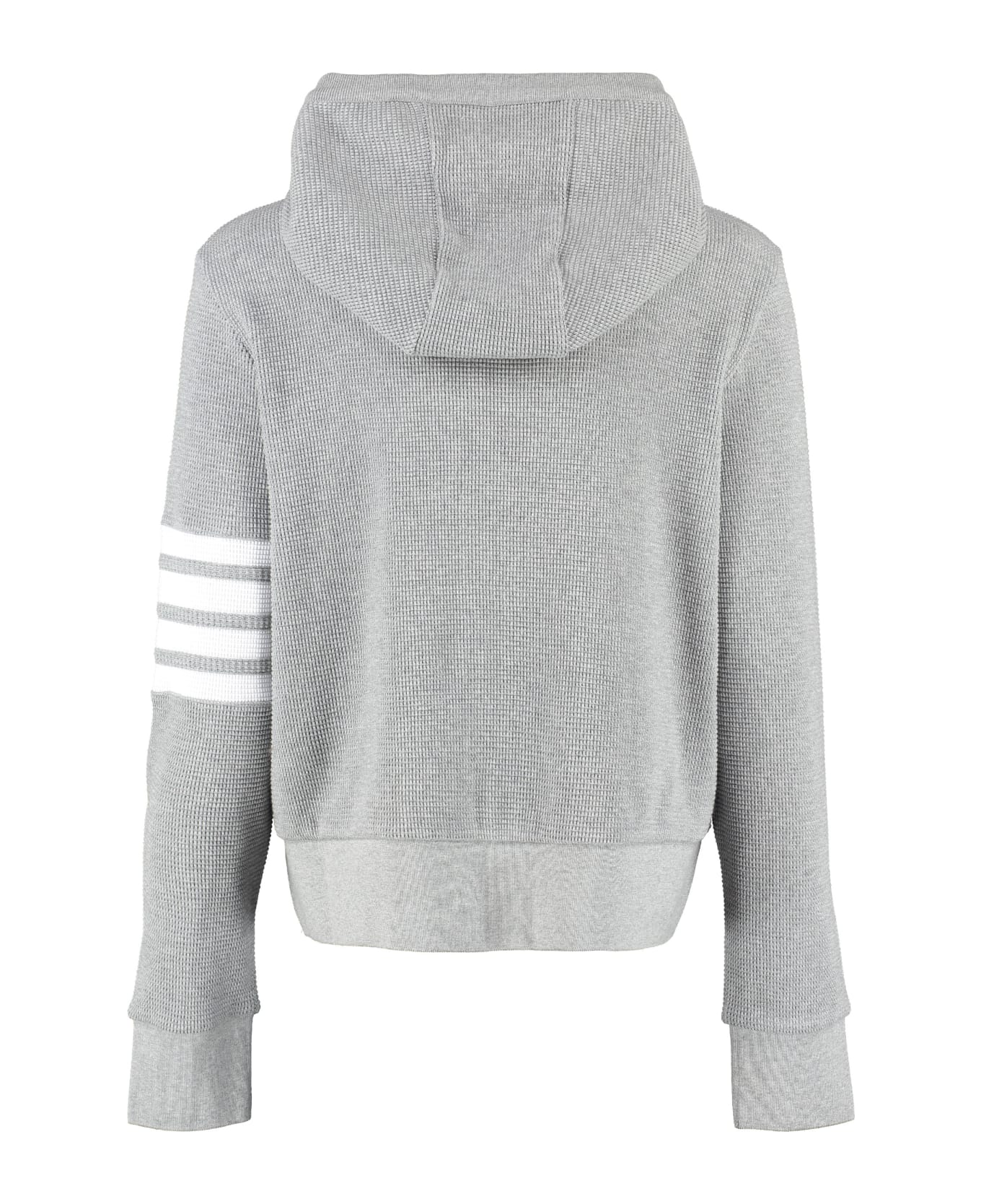 Thom Browne Buttoned Hoodie - grey