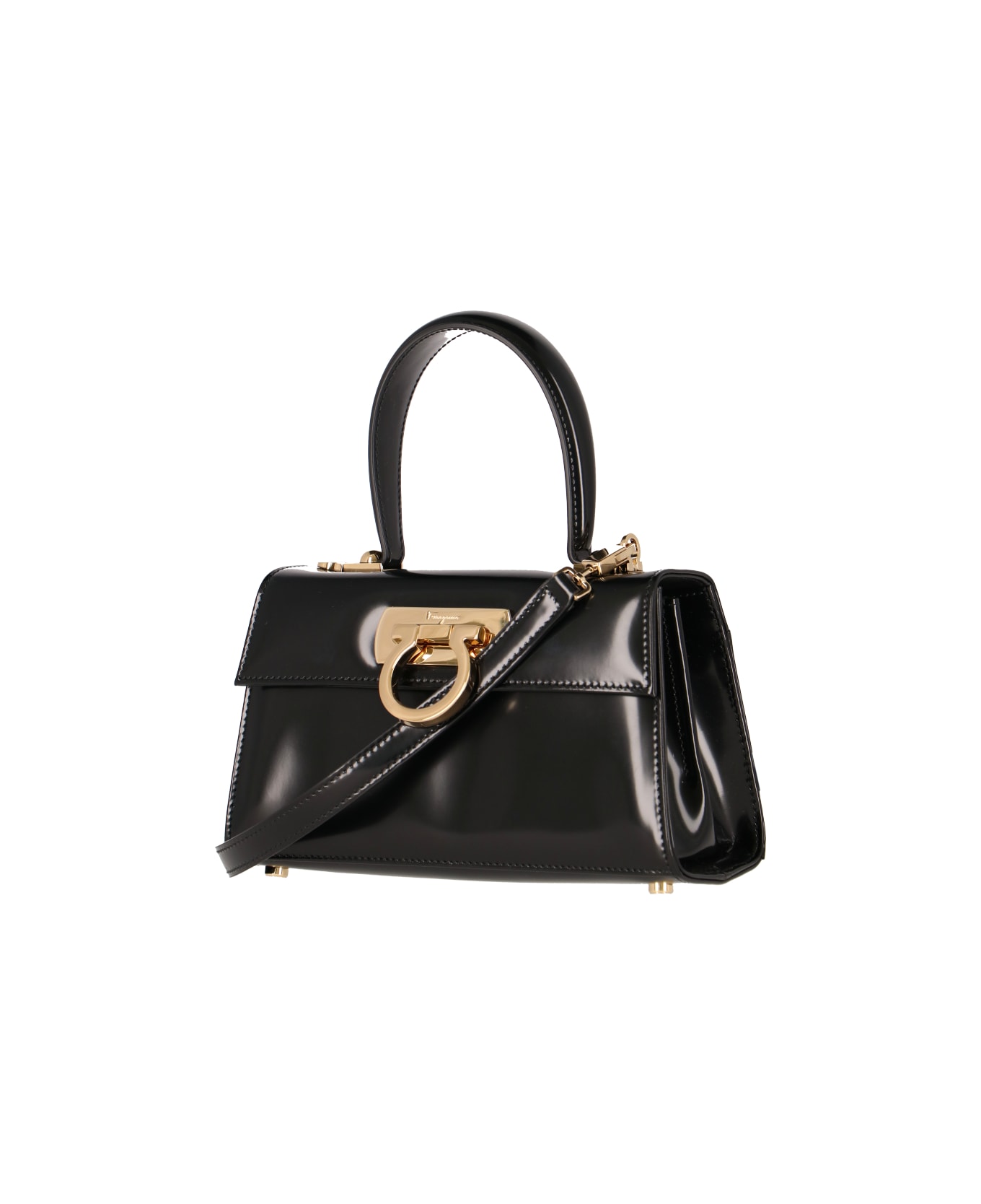 Ferragamo "iconic" Handbag - Black  