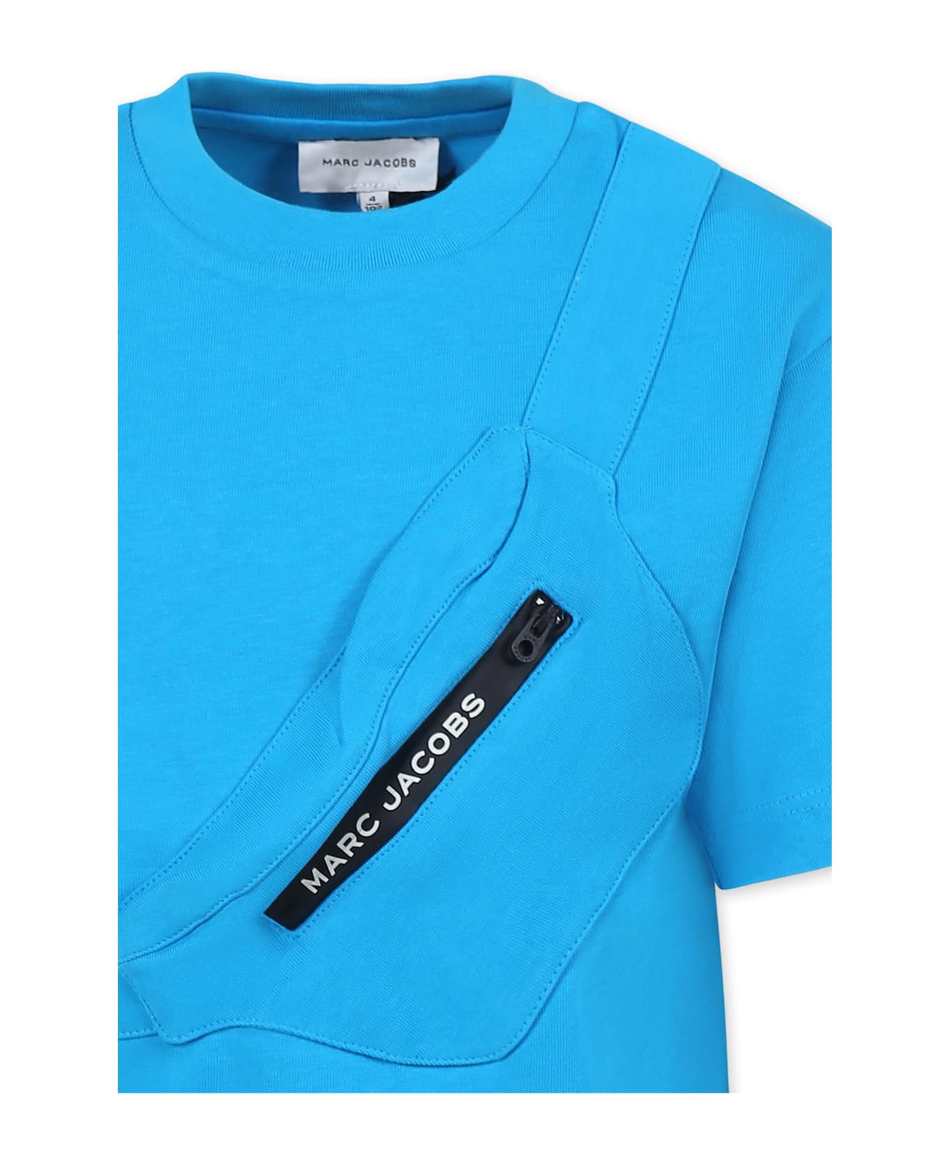 Marc Jacobs Light Blue T-shirt For Boy With Logo - Light Blue