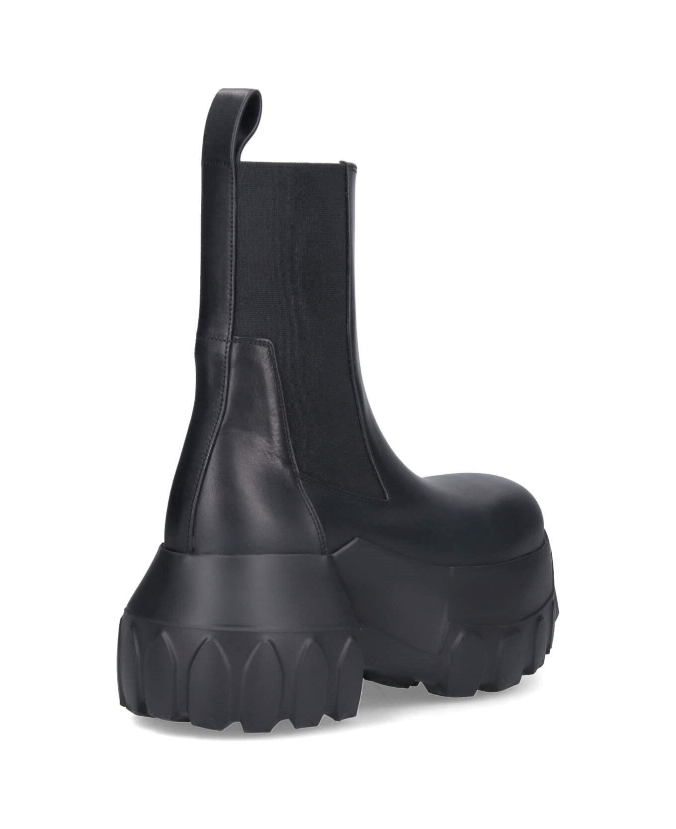 Rick Owens 'porterville' Platform Boots - Black