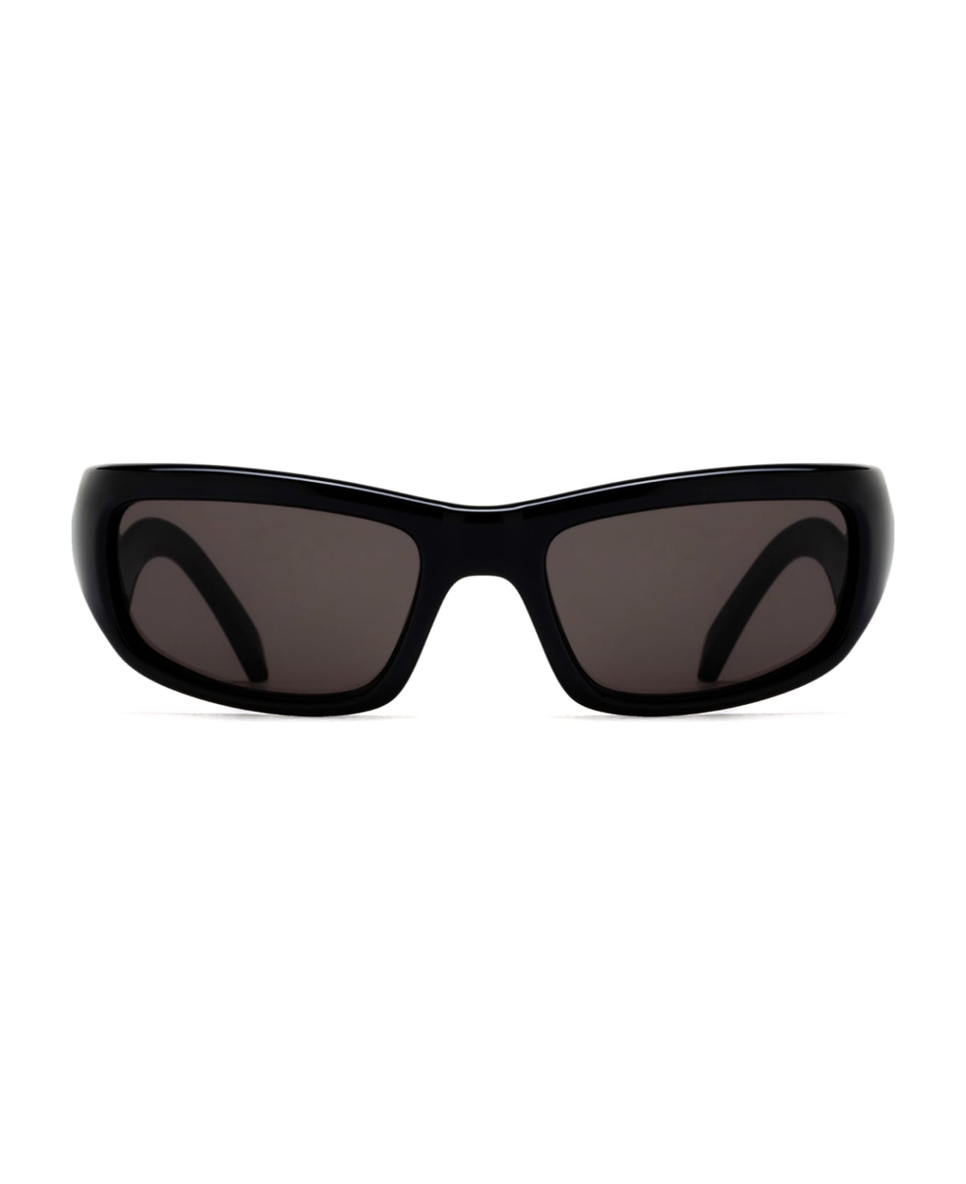 Balenciaga Eyewear Wavy Temple Logo Sided Sunglasses - Black サングラス