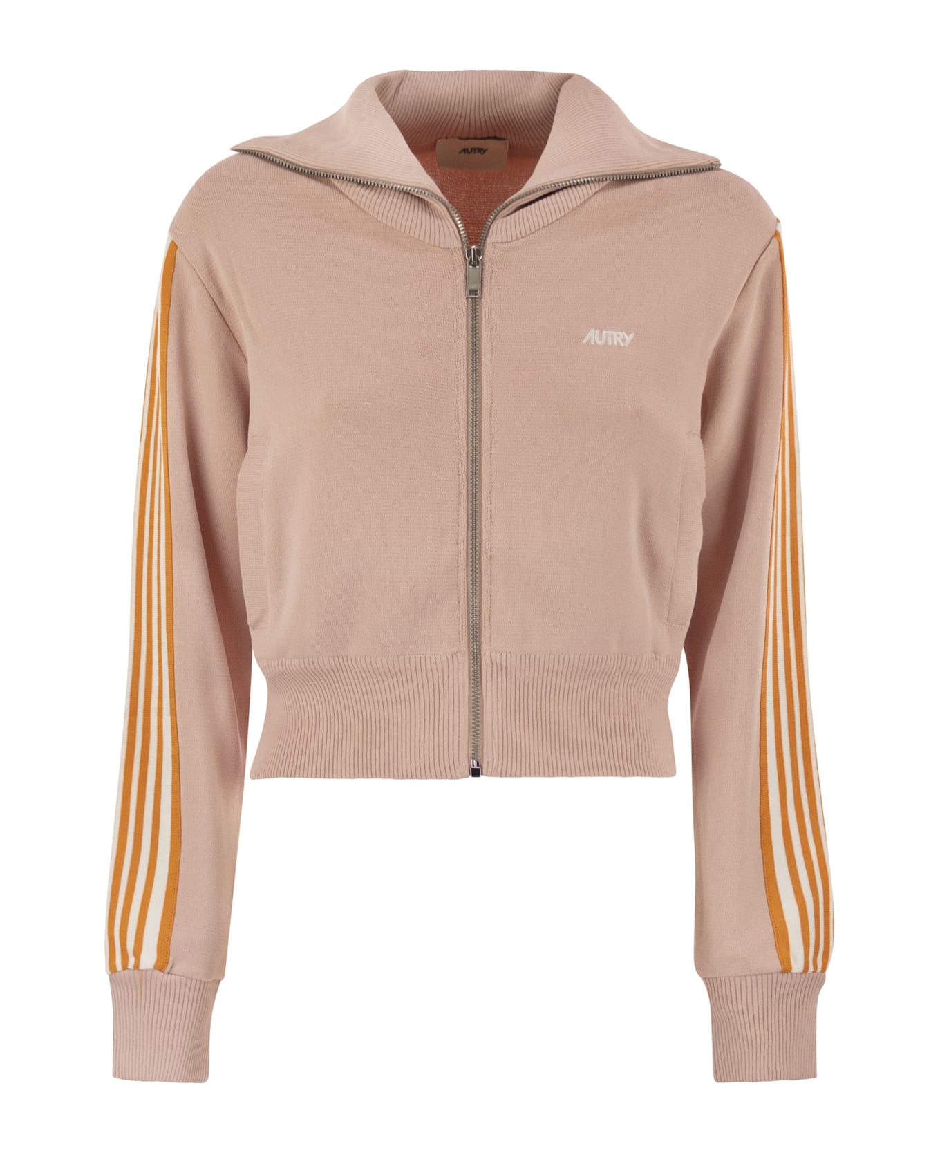 Autry Knitted Tennis-style Zip Sweatshirt