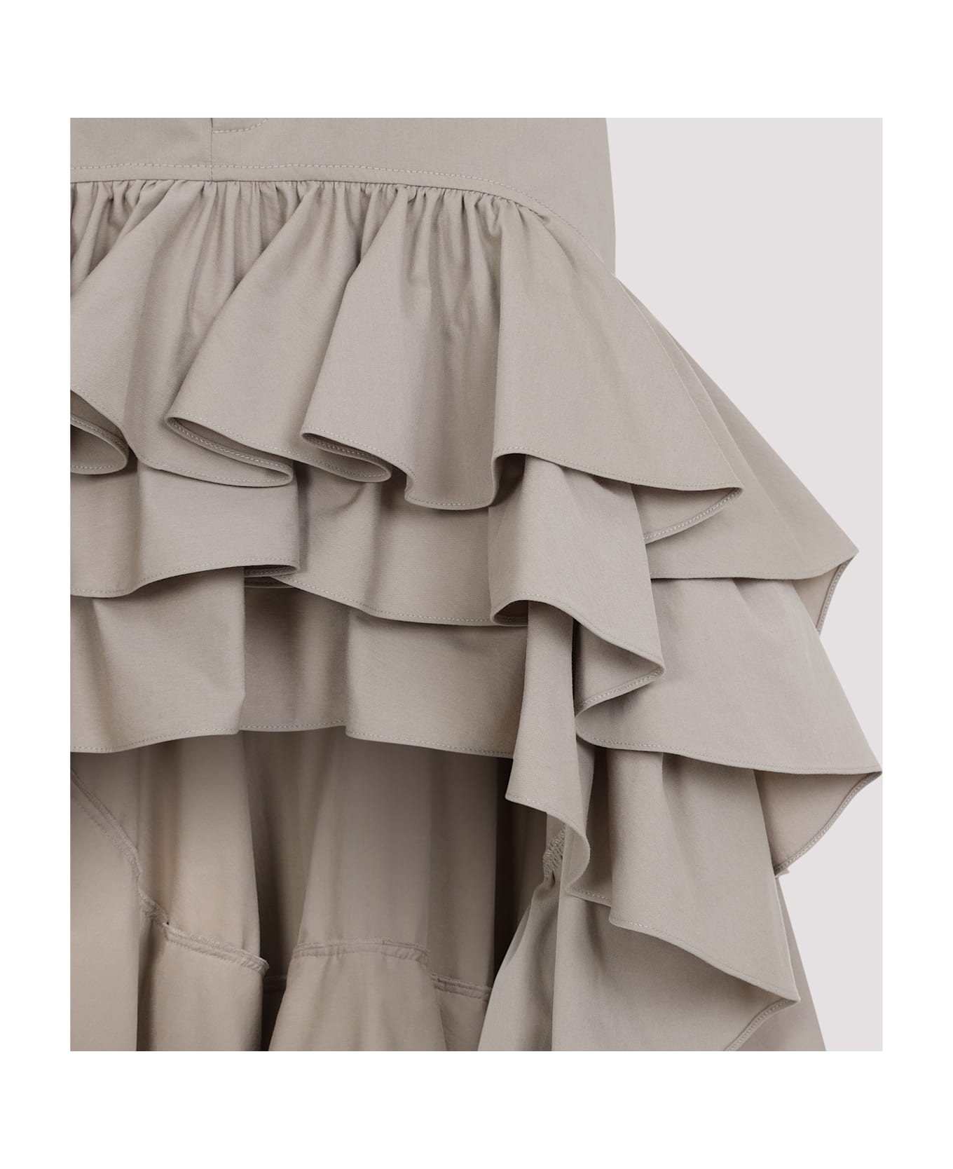 Moschino Cotton Long Skirt - Beige