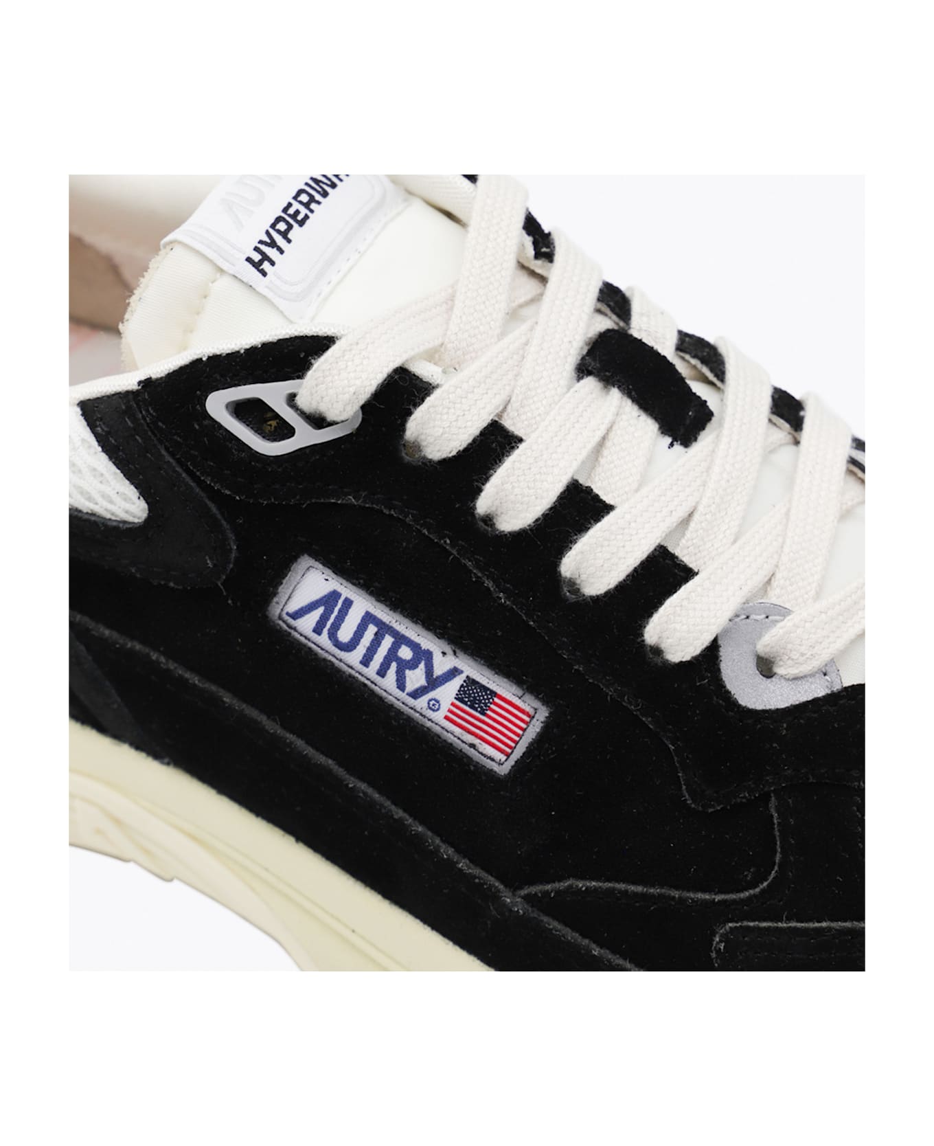 Autry Black Leather Hyperway Sneakers - Black