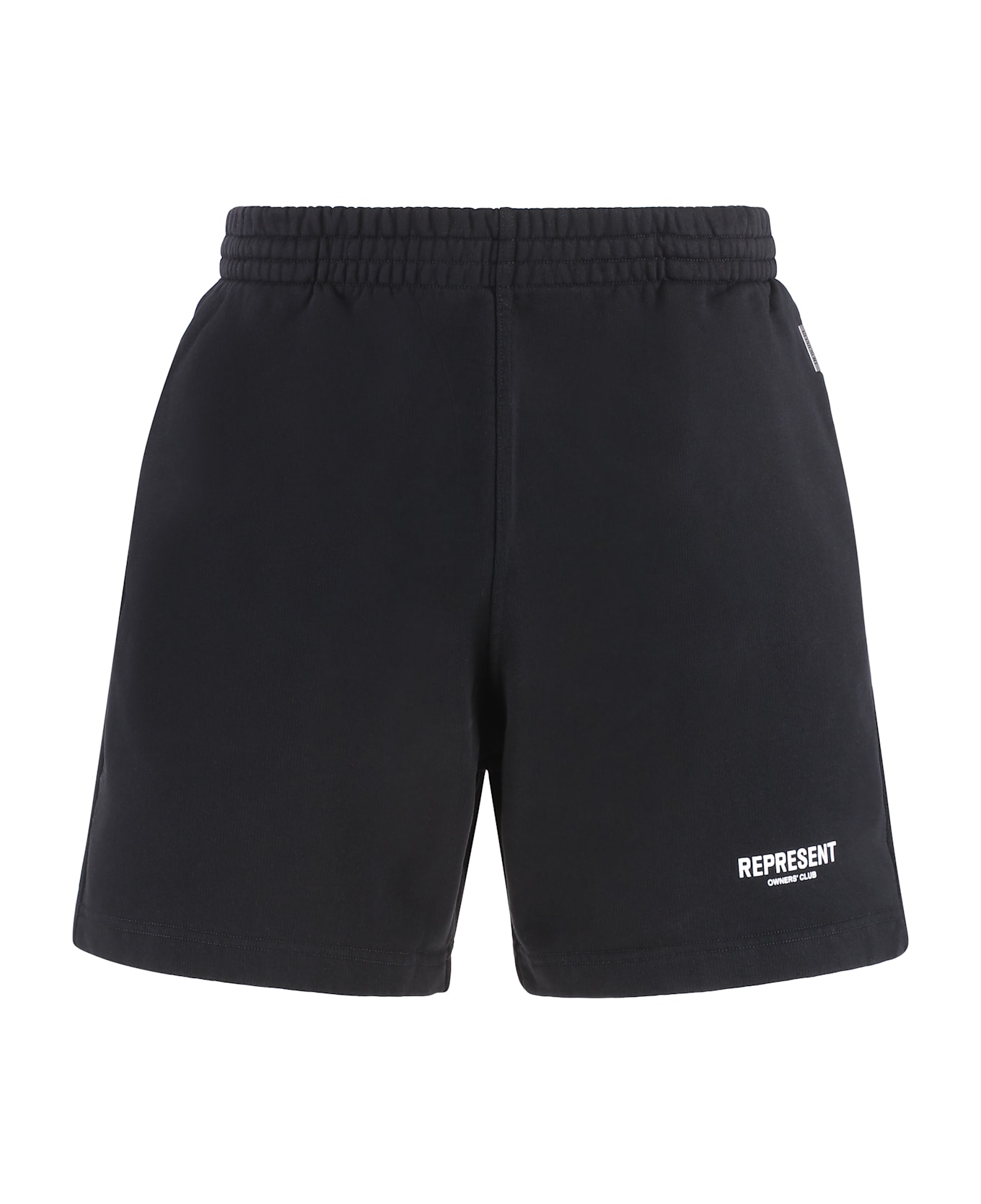 REPRESENT Cotton Bermuda Shorts - BLACK