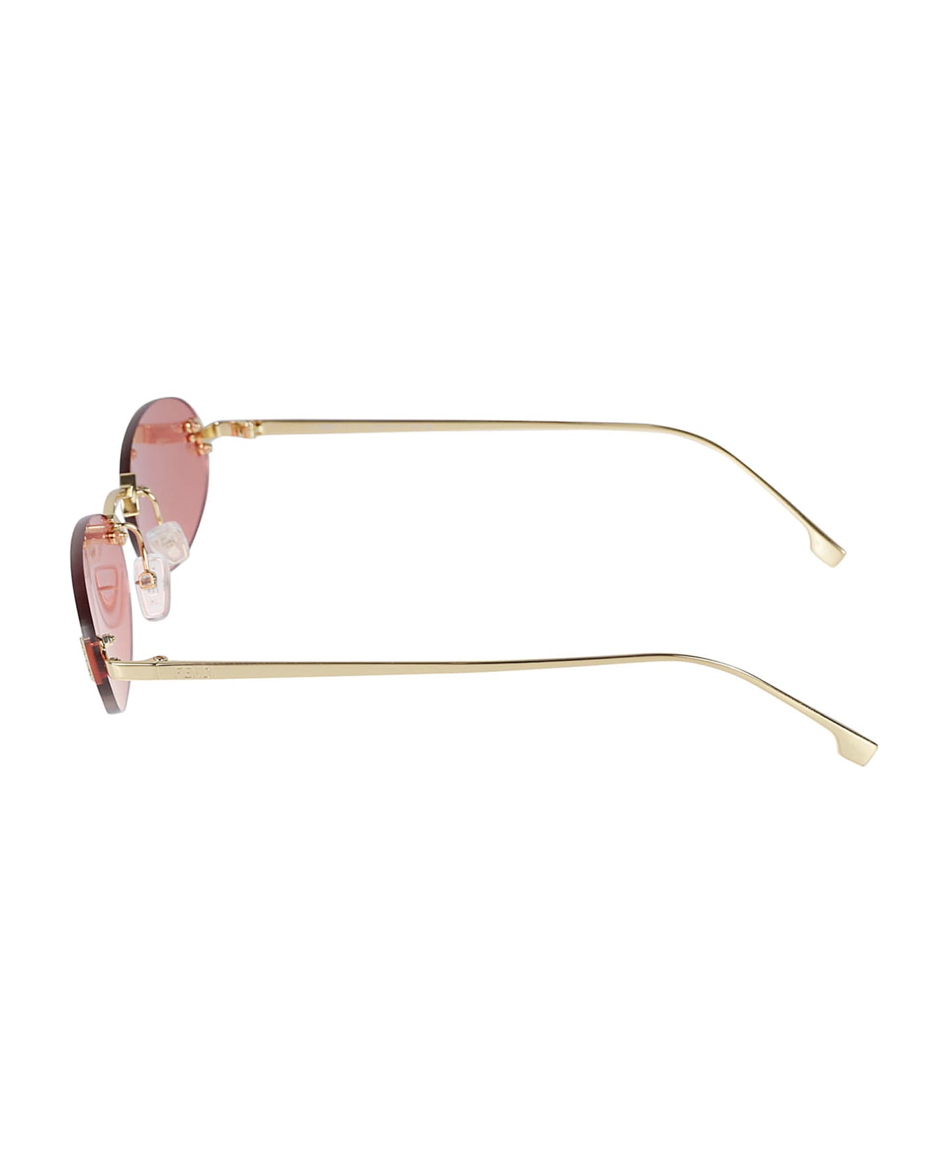 Fendi Oval Sunglasses - 30S - Black