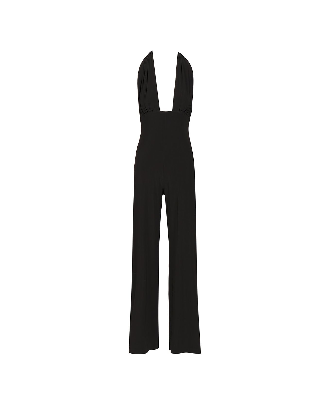 Norma Kamali Straight Leg Jumpsuit - Black