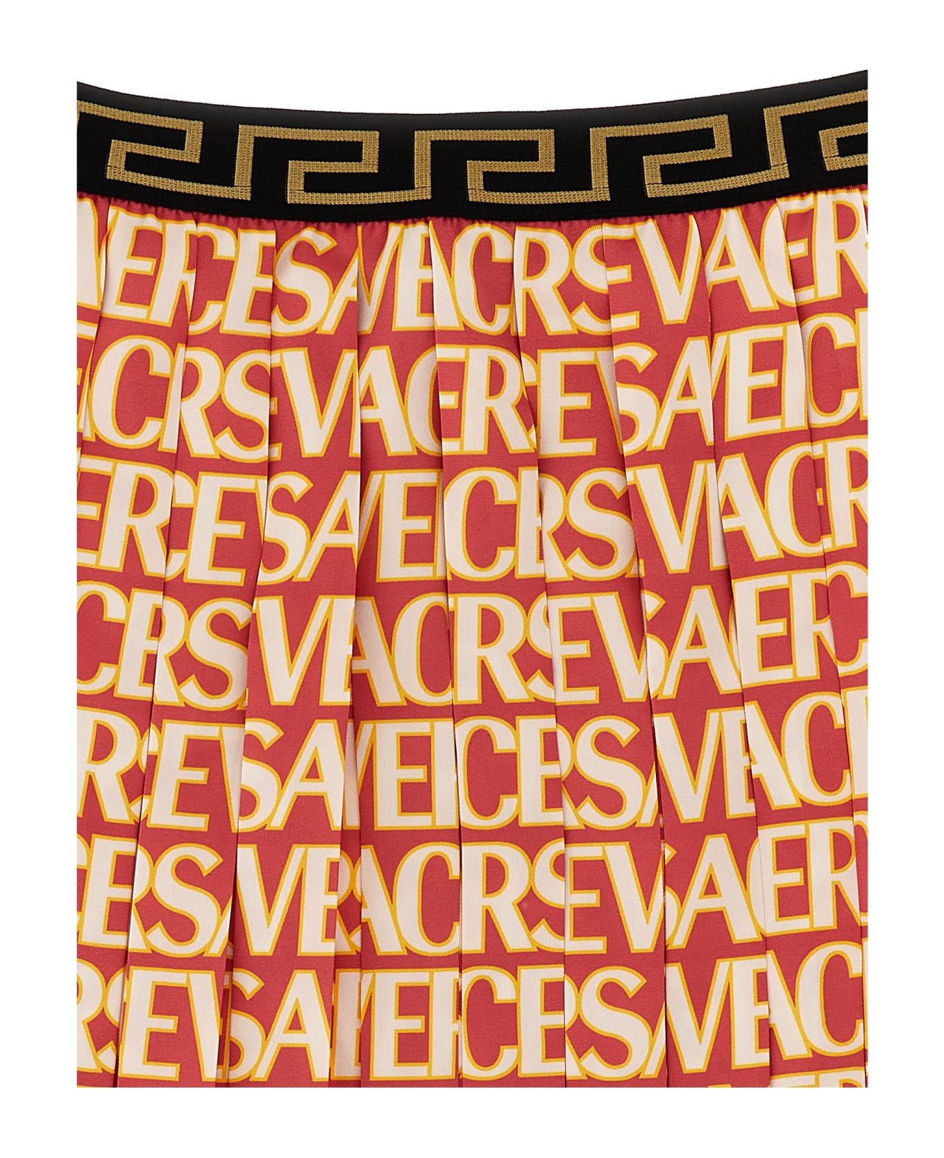 Versace 'versace Allover Kids' Capsule La Vacanza Skirt - Fuchsia