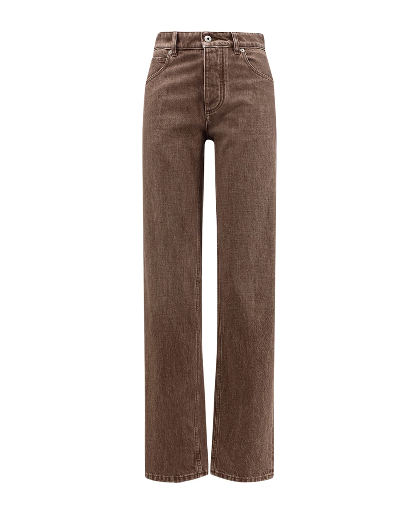 Bottega Veneta Brown Washed Boyfriend Denim Trousers - BROWN