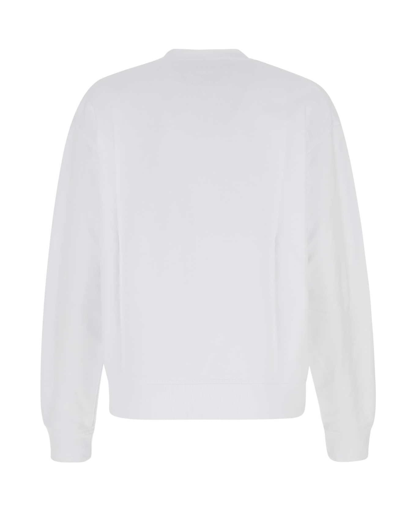 Dsquared2 White Cotton Sweatshirt - White