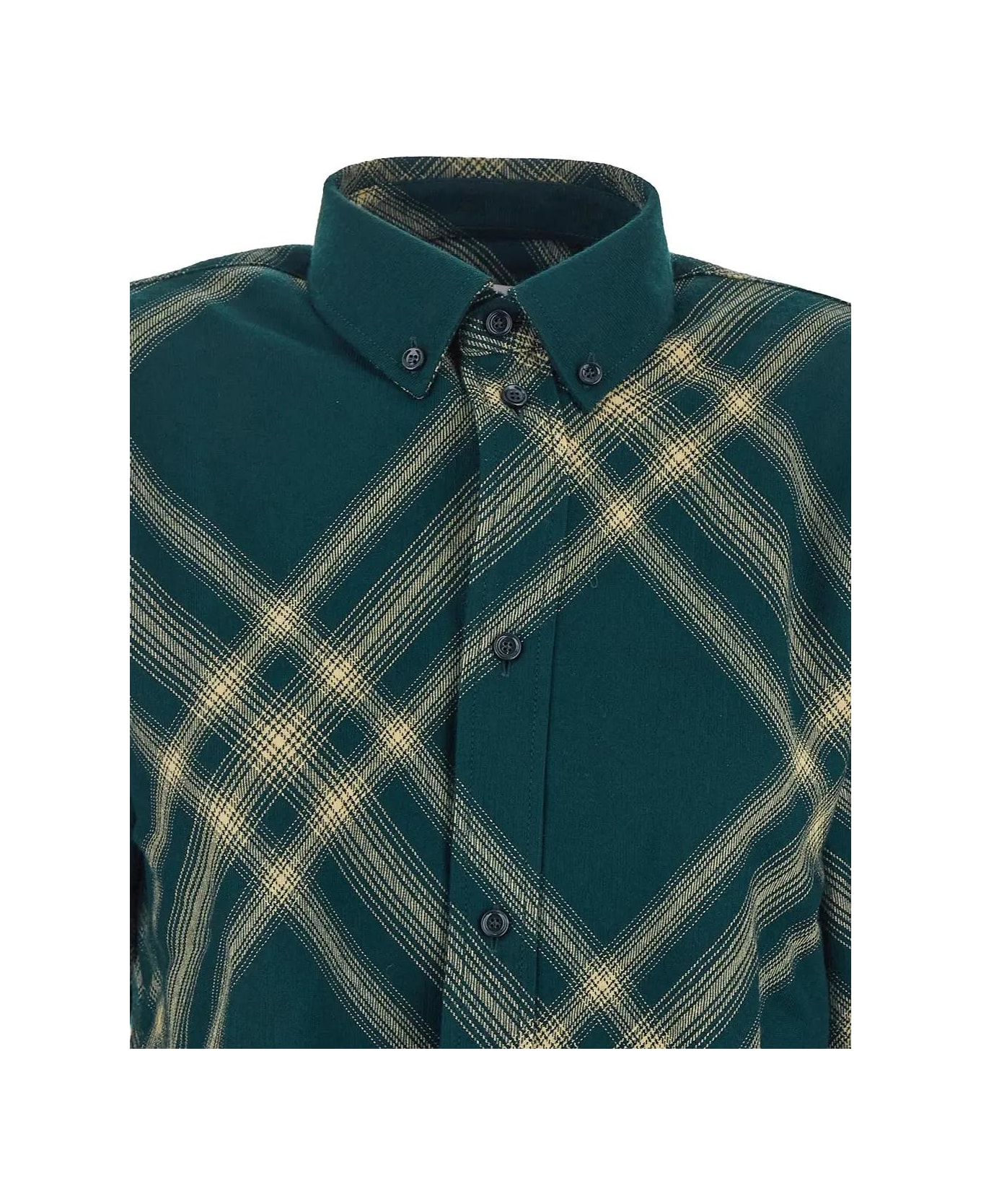 Burberry Tartan Shirt - GREEN シャツ