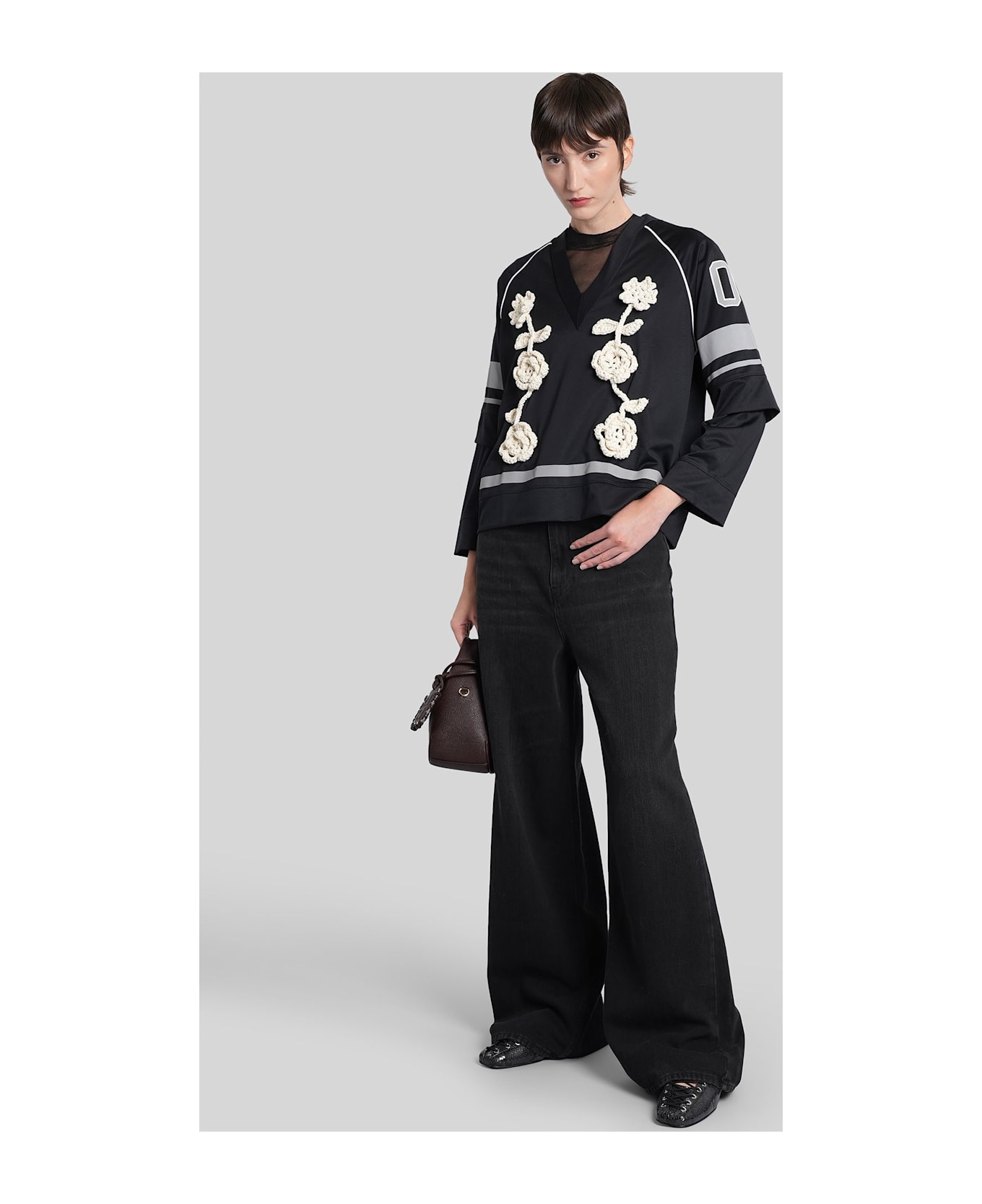 Ganni In Black Polyamide - BLACK