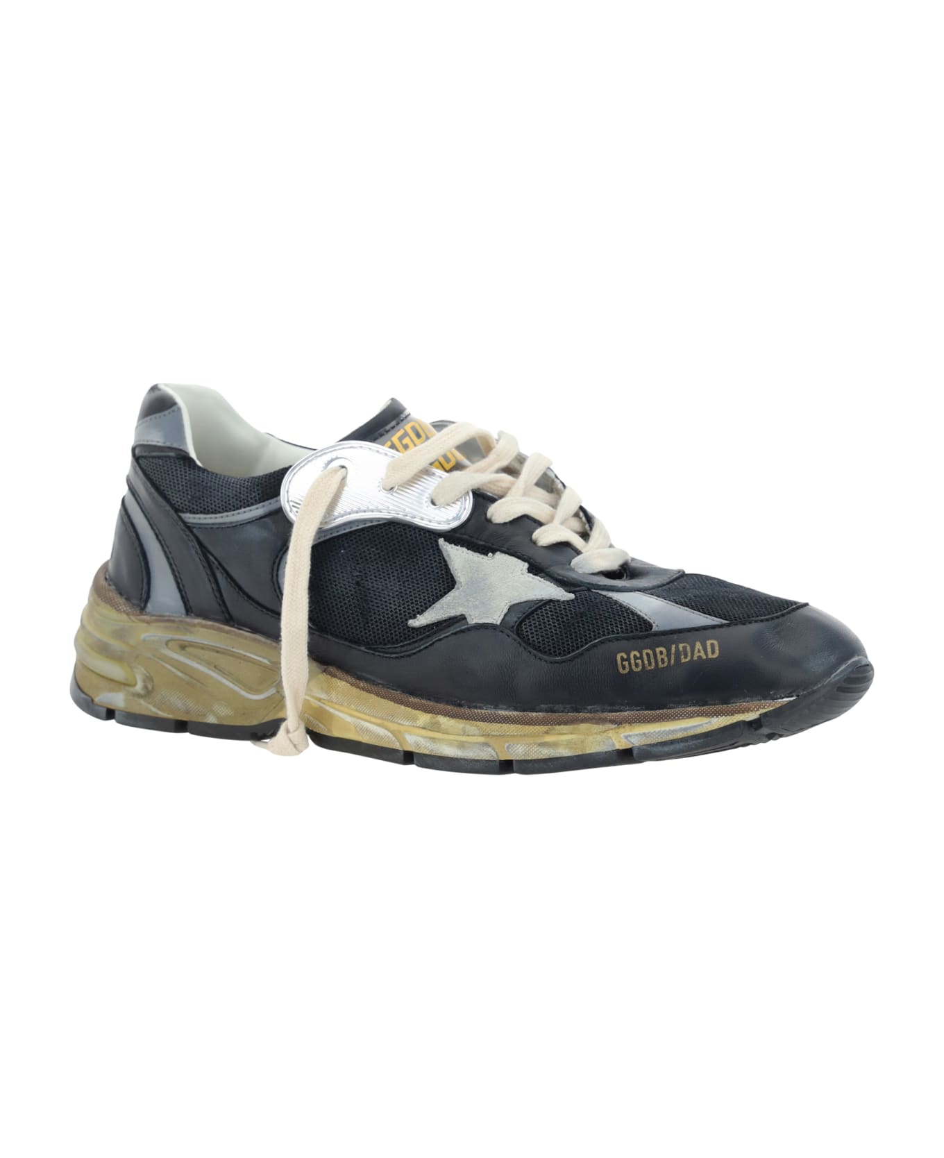 Golden Goose Running Dad Sneakers - Black/silver/ice