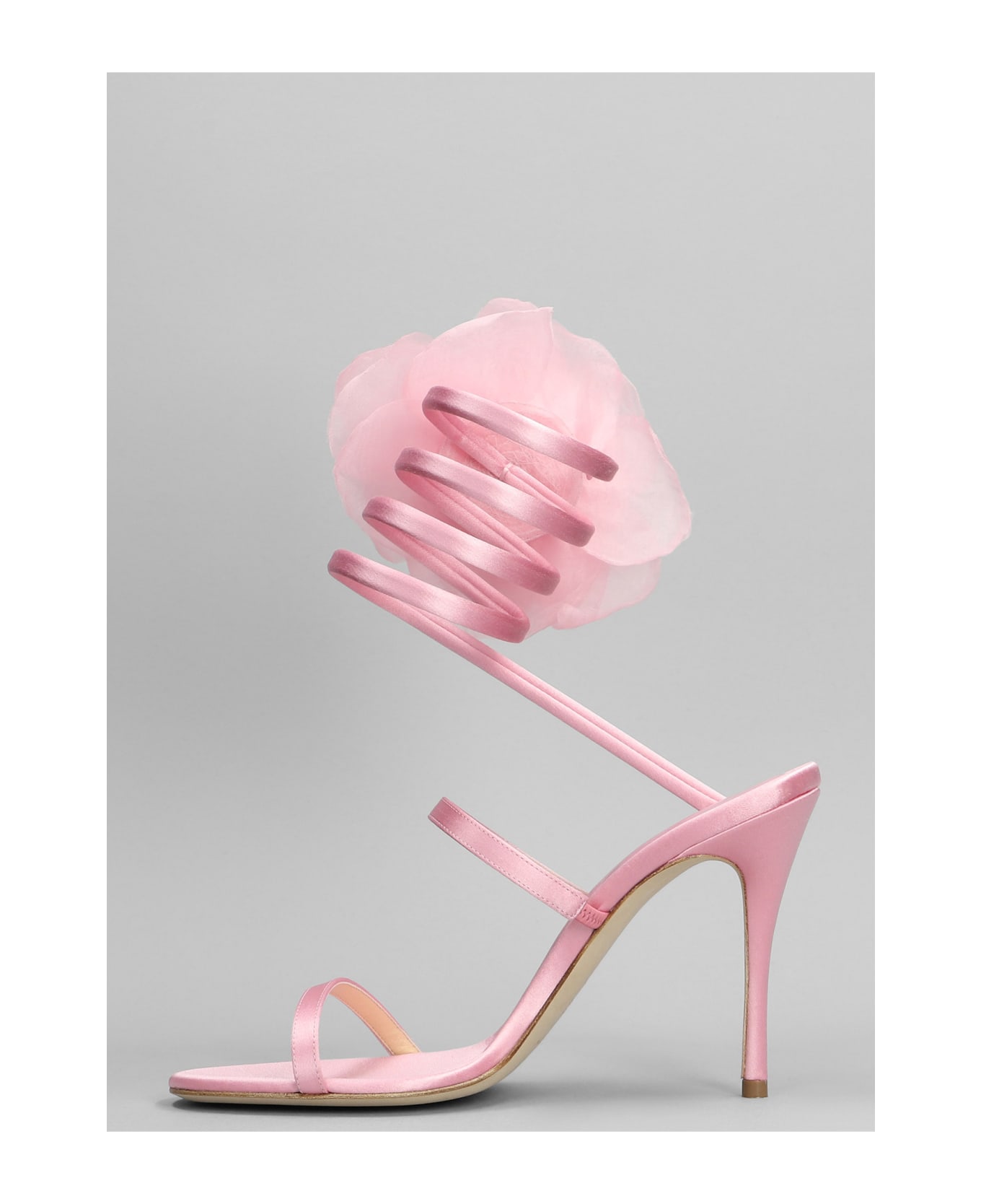 Magda Butrym Sandals In Rose-pink Viscose - rose-pink