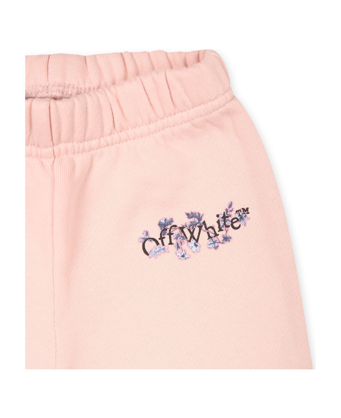 Off-White Pink Suit For Baby Girl With Logo - Pink