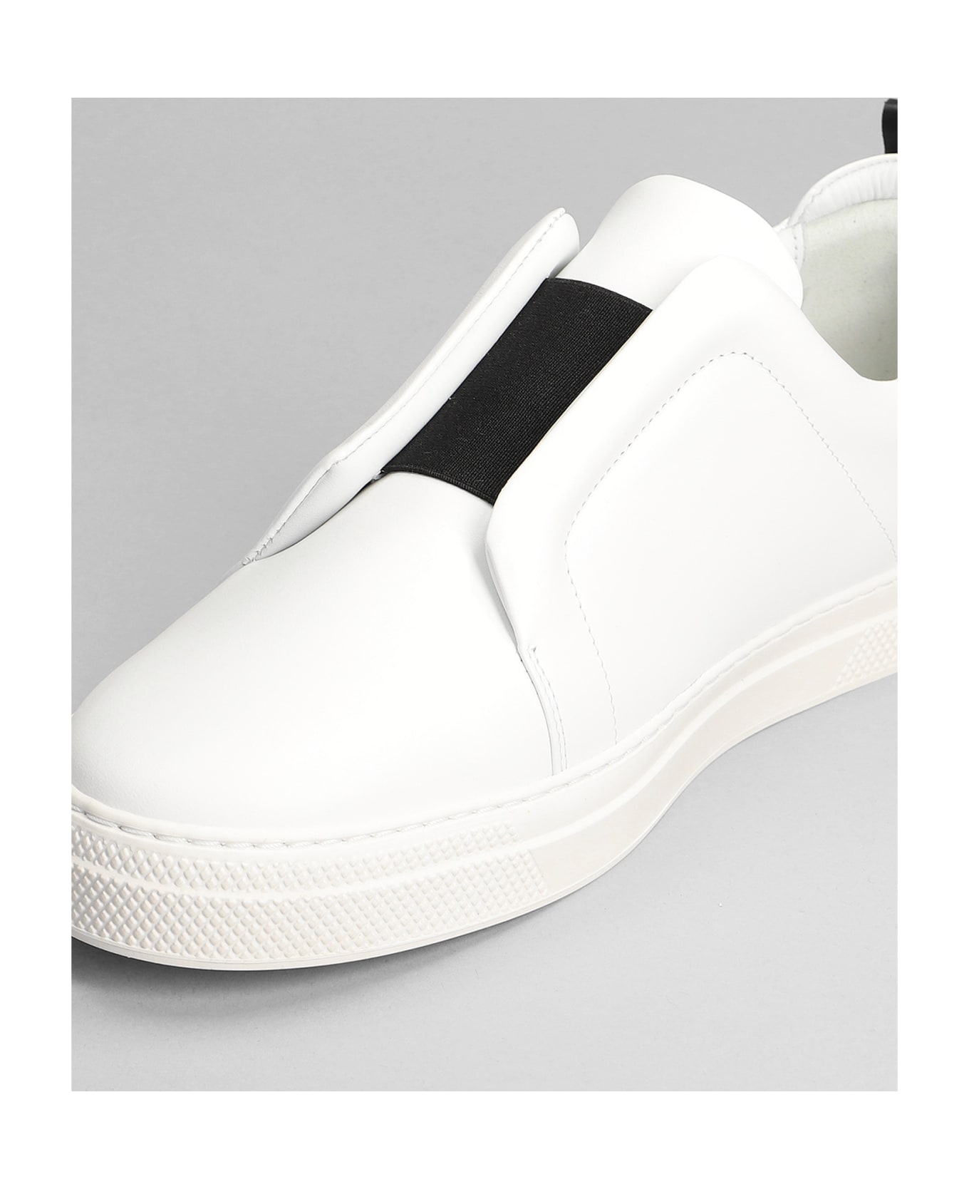 Pierre Hardy Slider  Sneakers In White Leather - white