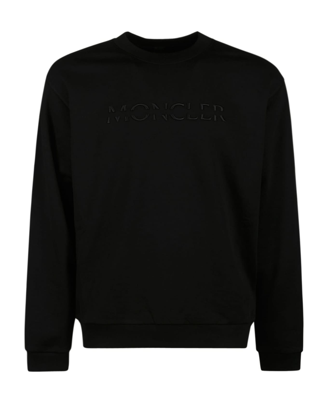 Moncler Logo Embroidered Strikethrough Sweatshirt - 999